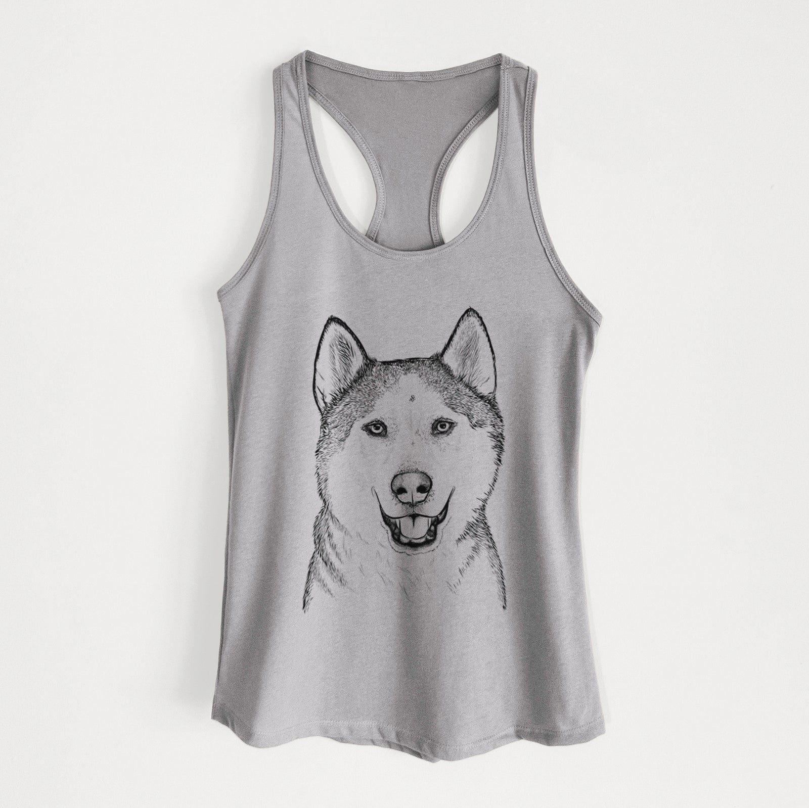 Nika the Siberian Husky - Women's Racerback Tanktop