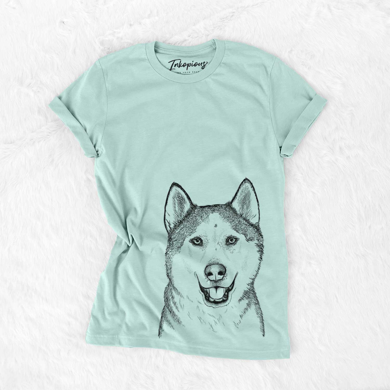 Bare Nika the Siberian Husky - Unisex Crewneck