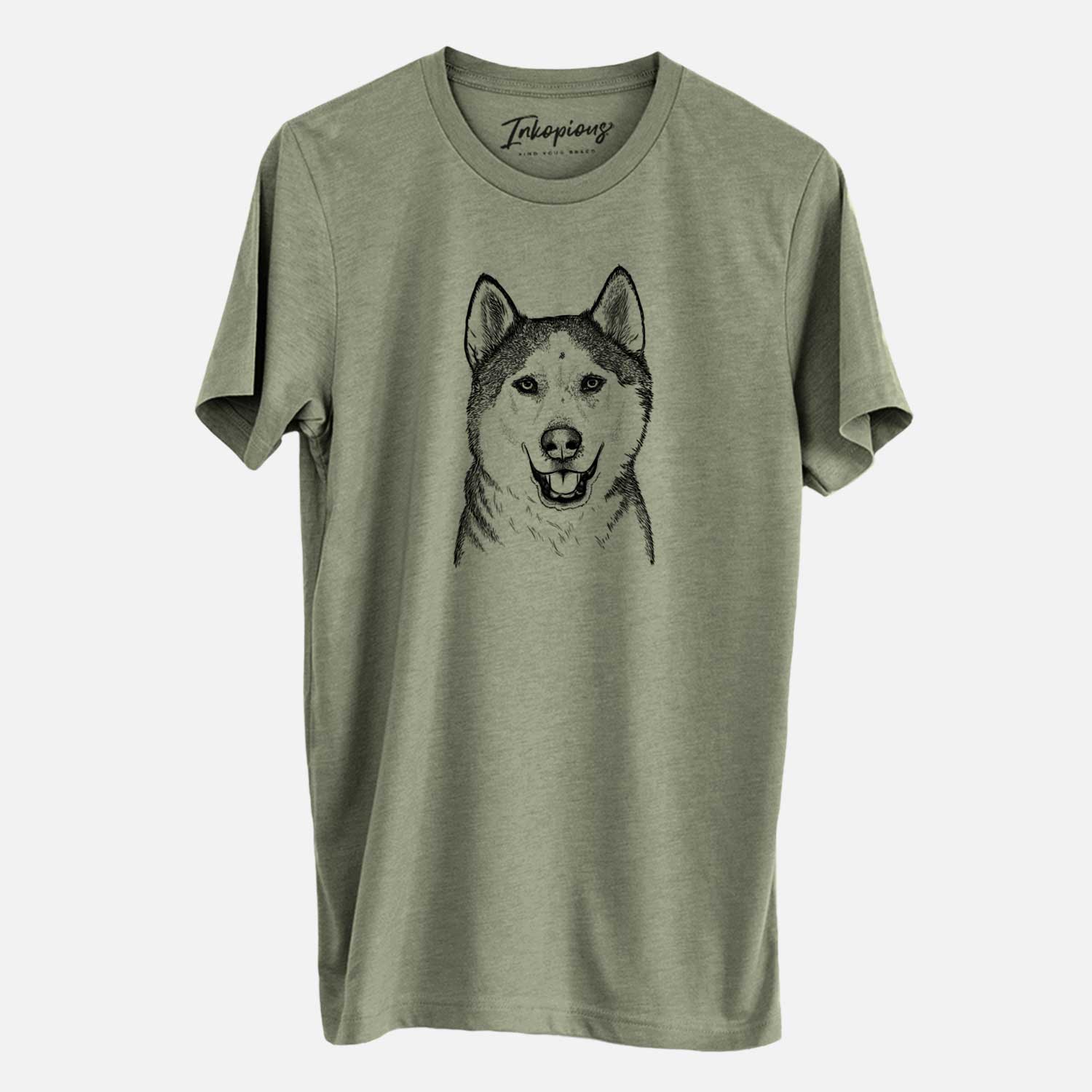 Bare Nika the Siberian Husky - Unisex Crewneck