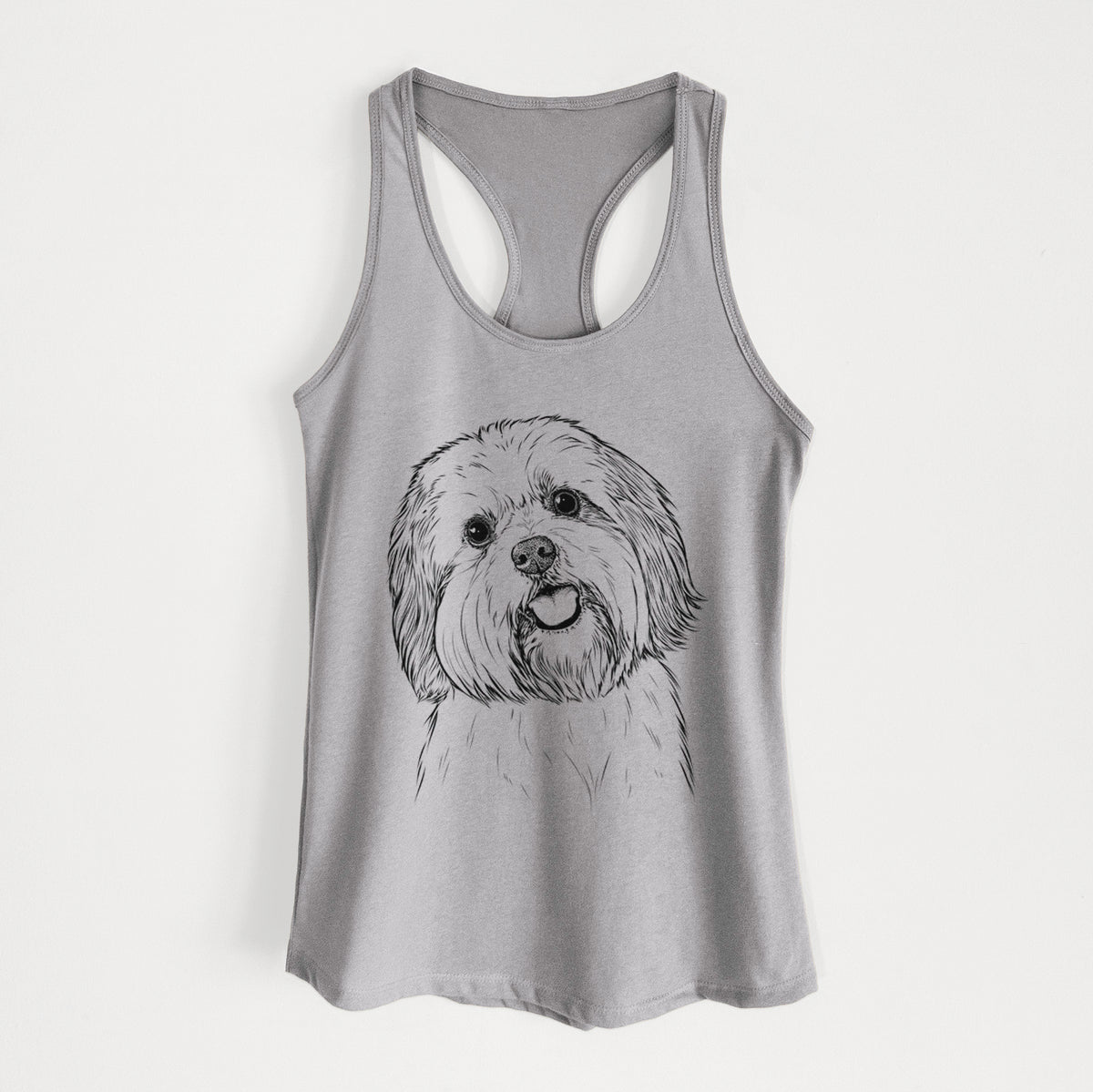 Nikka the Lowchen - Women&#39;s Racerback Tanktop