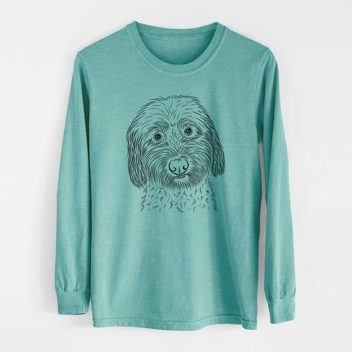 Bare Niles the Soft Coated Wheaten Terrier - Heavyweight 100% Cotton Long Sleeve