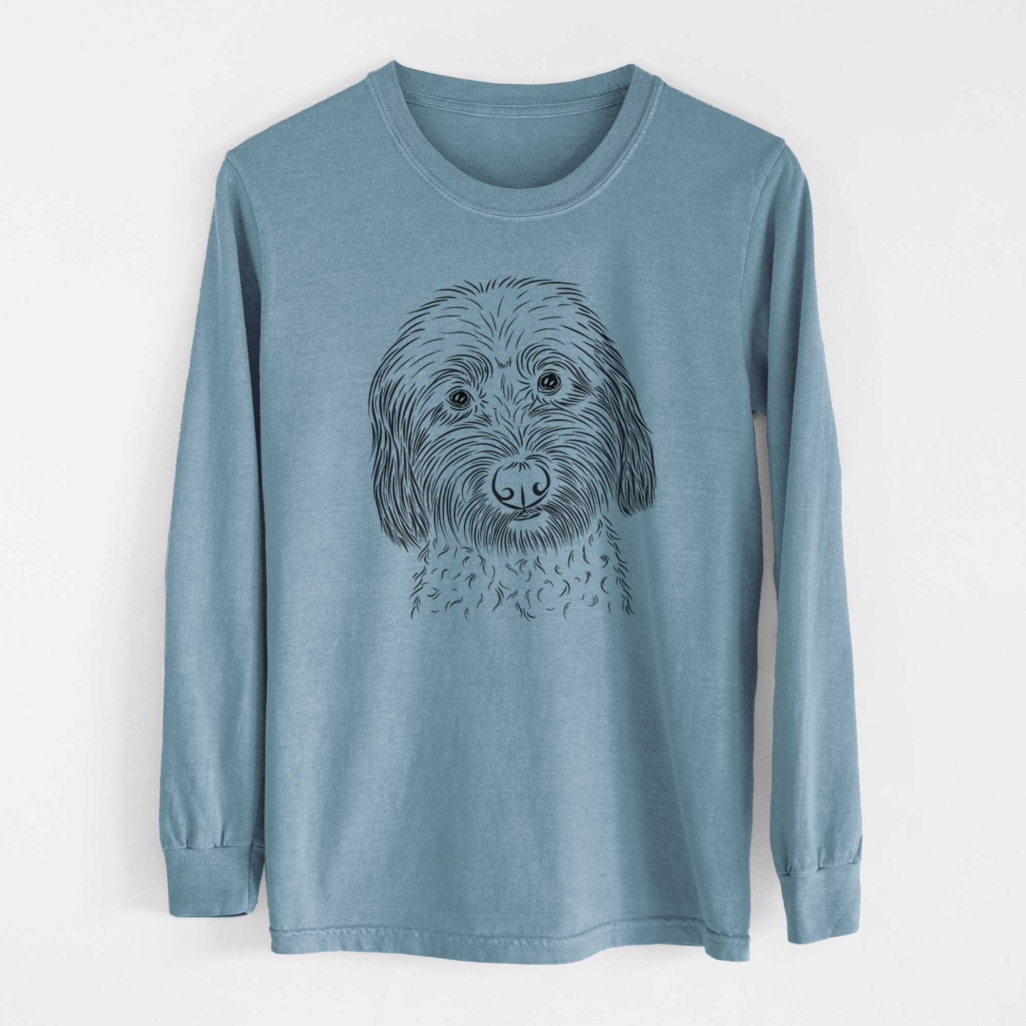 Bare Niles the Soft Coated Wheaten Terrier - Heavyweight 100% Cotton Long Sleeve