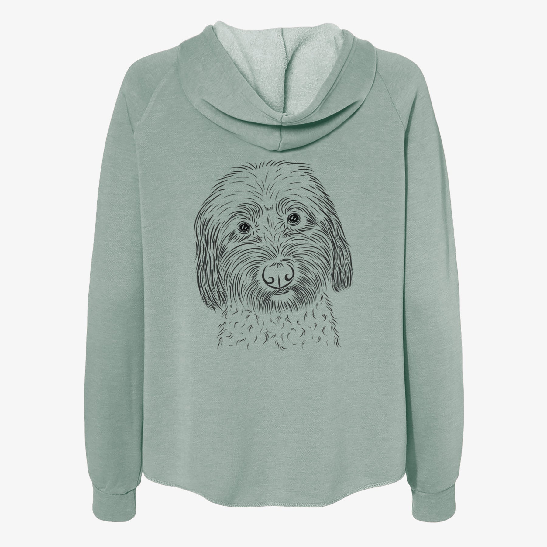 Niles the Soft Coated Wheaten Terrier - Women's Cali Wave Zip-Up Sweatshirt