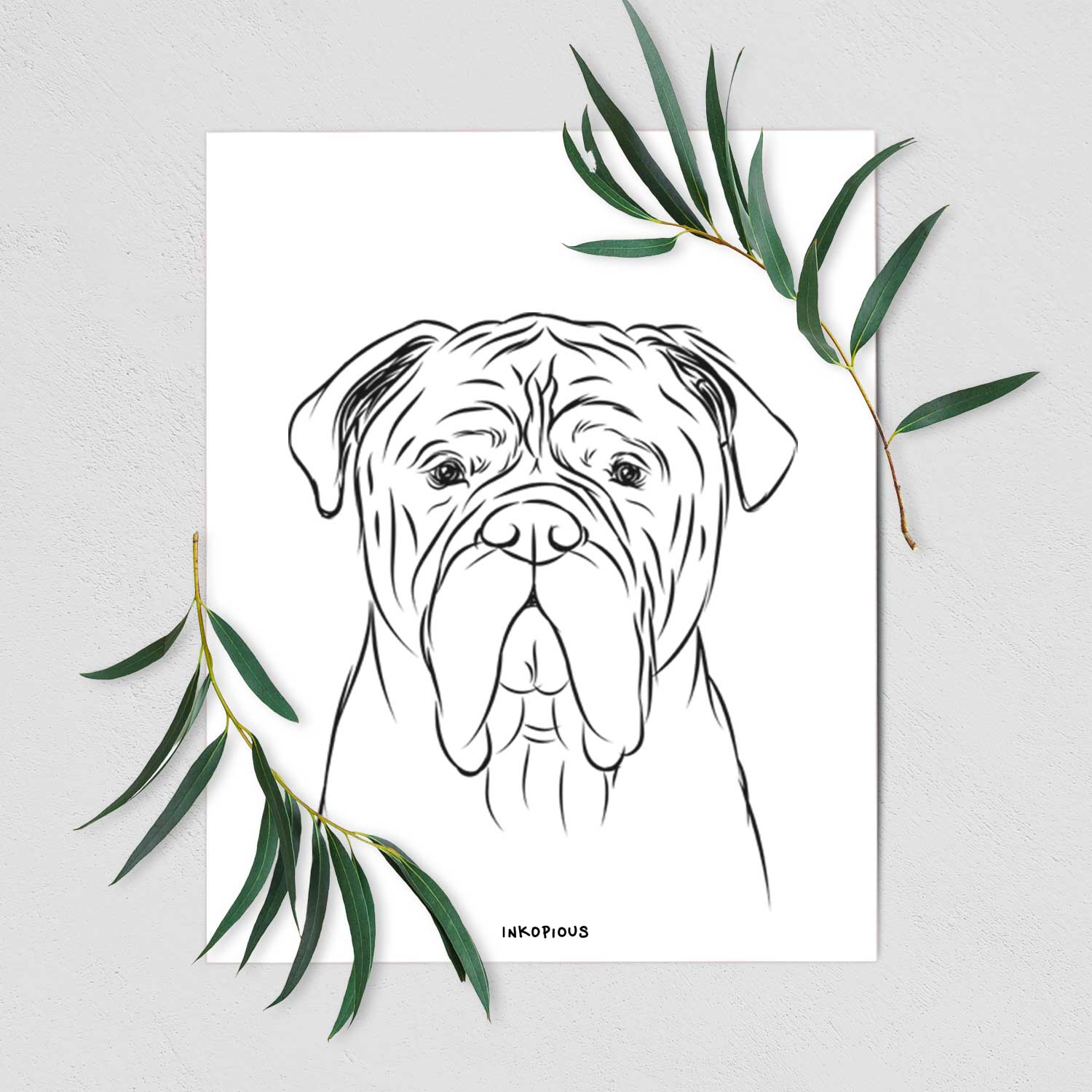 Nolan the Bull Mastiff Art Print