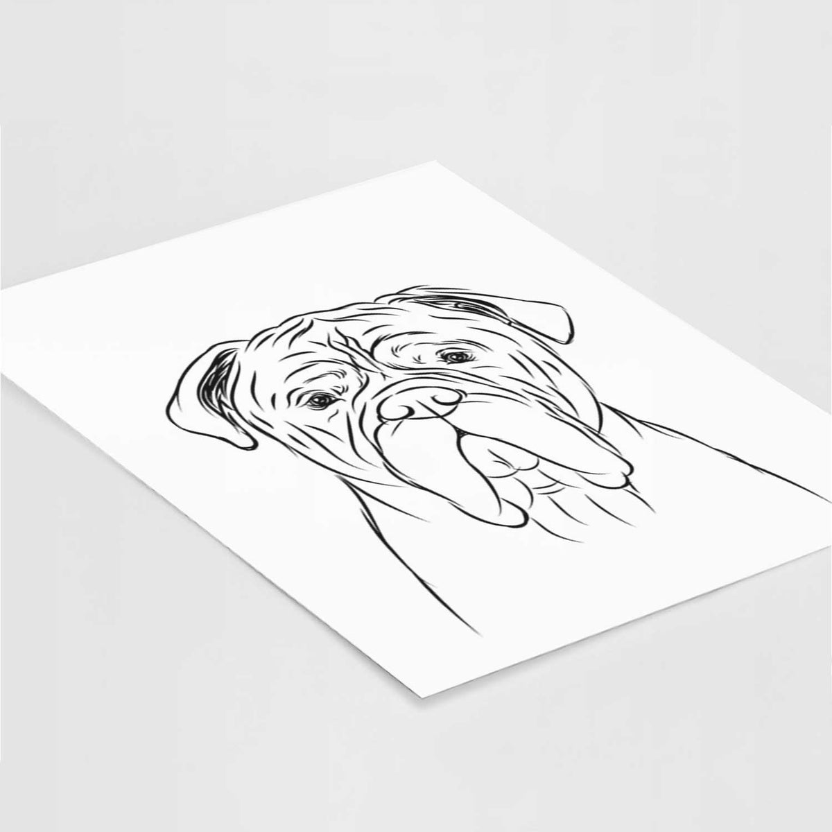 Nolan the Bull Mastiff Art Print