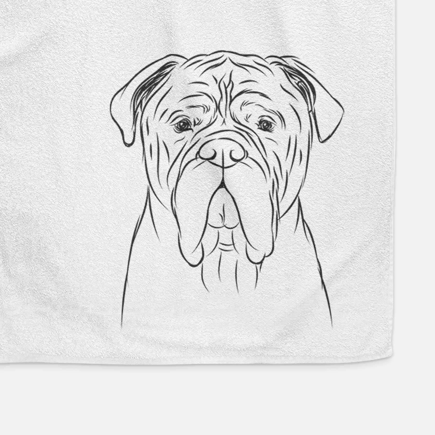 Nolan the Bull Mastiff Decorative Hand Towel