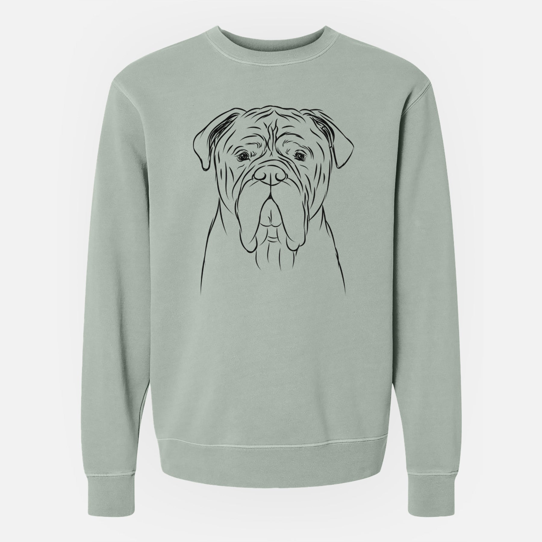 Bare Nolan the Bull Mastiff - Unisex Pigment Dyed Crew Sweatshirt