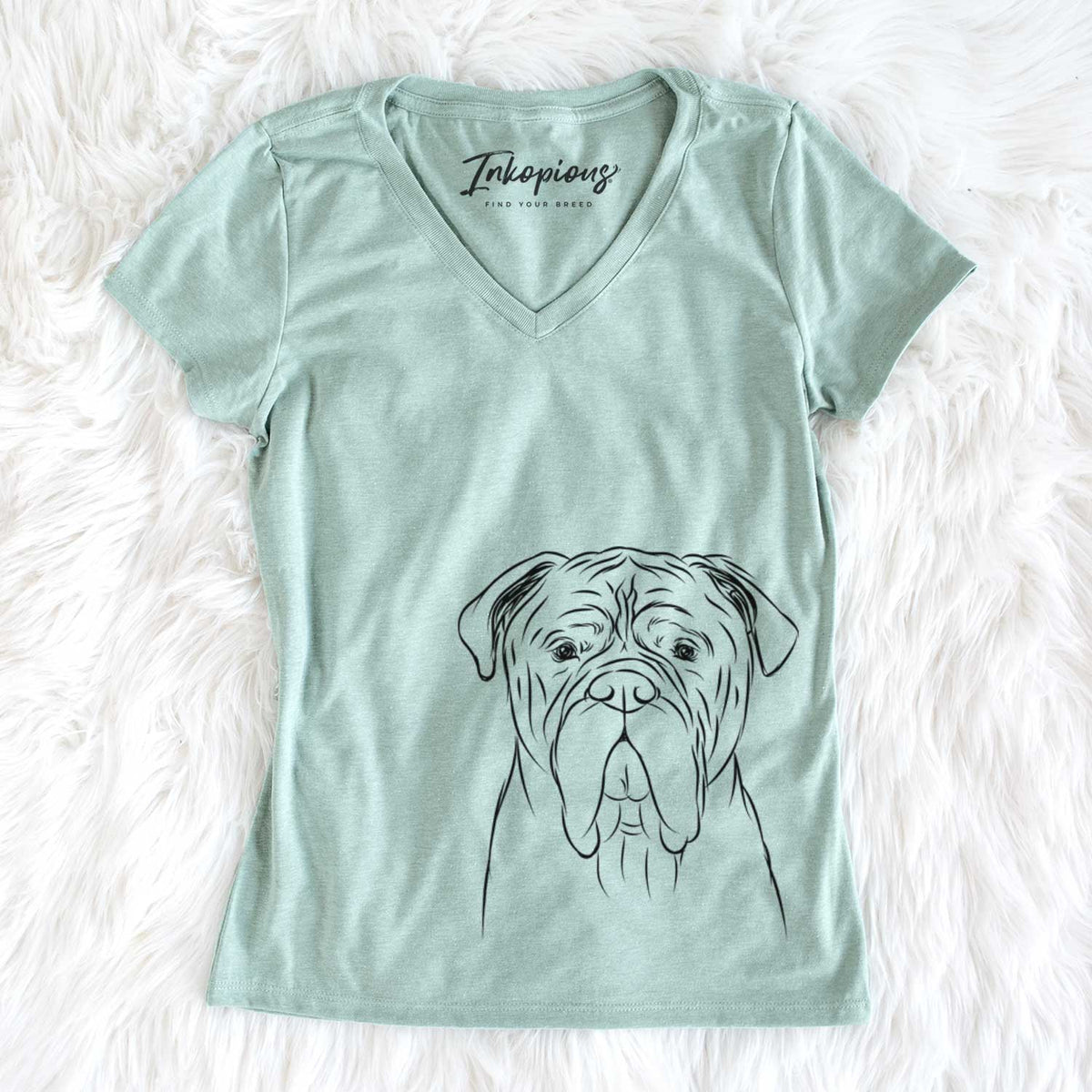 Bare Nolan the Bull Mastiff - Women's V-neck Shirt