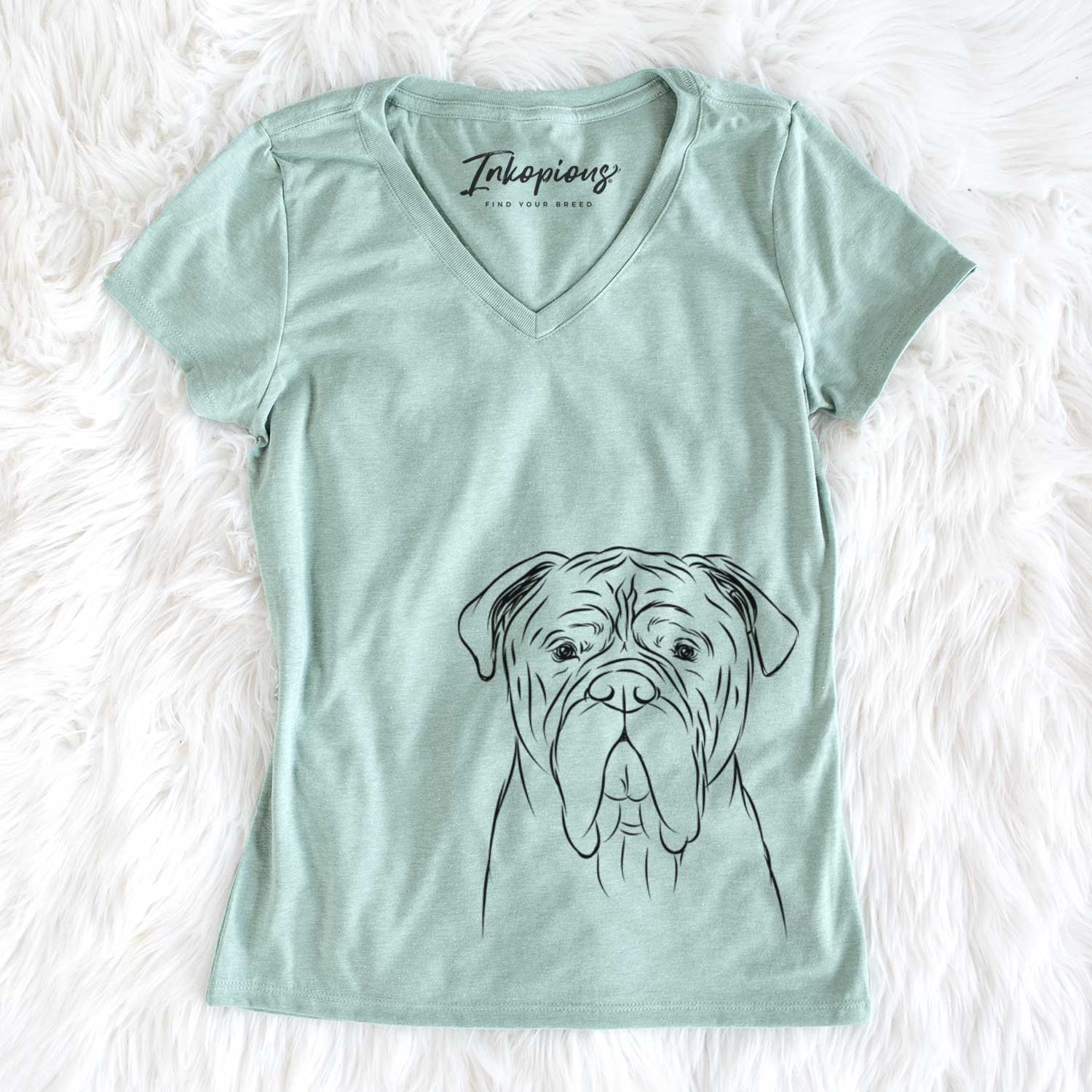 Bare Nolan the Bull Mastiff - Women's V-neck Shirt