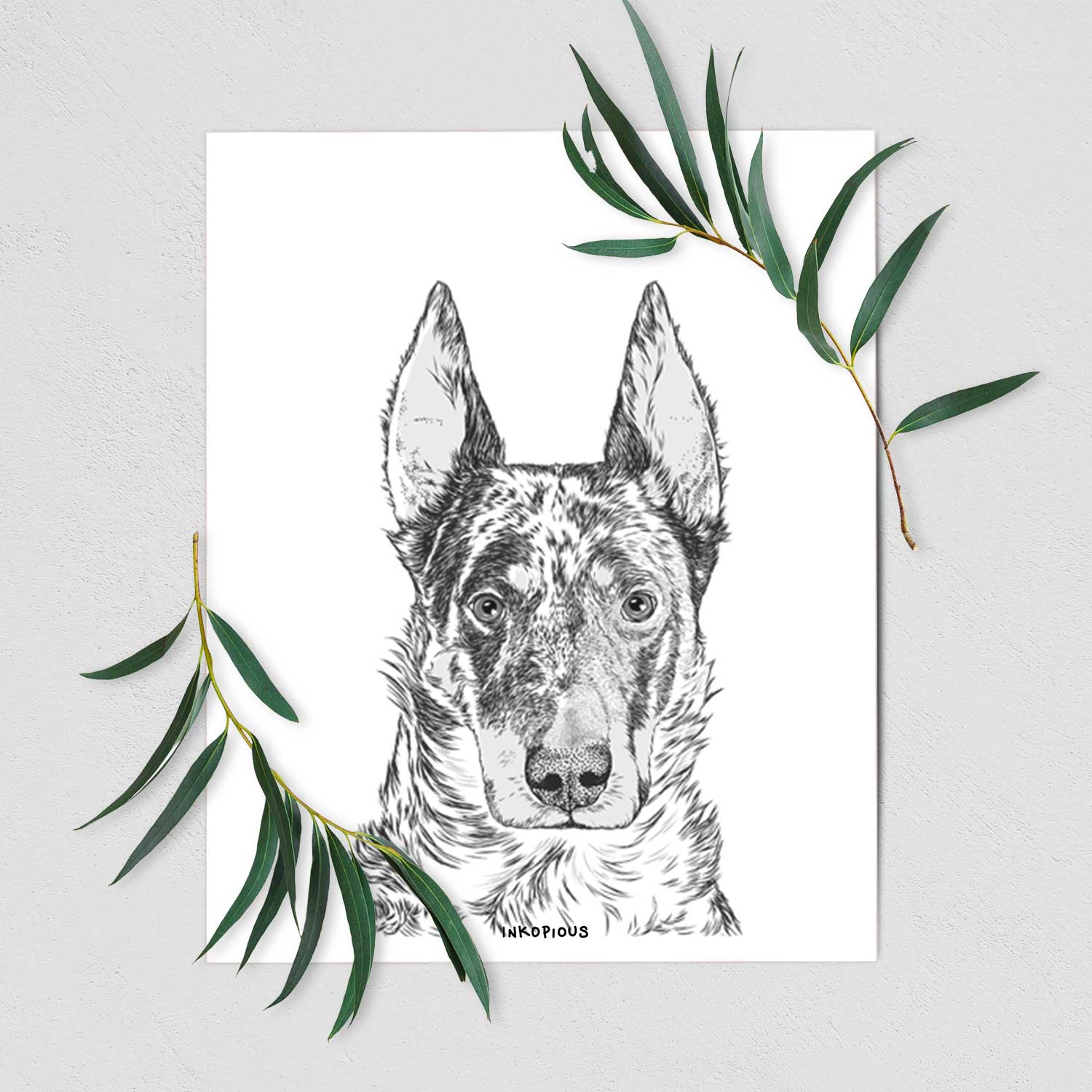 Nori the Beauceron Art Print