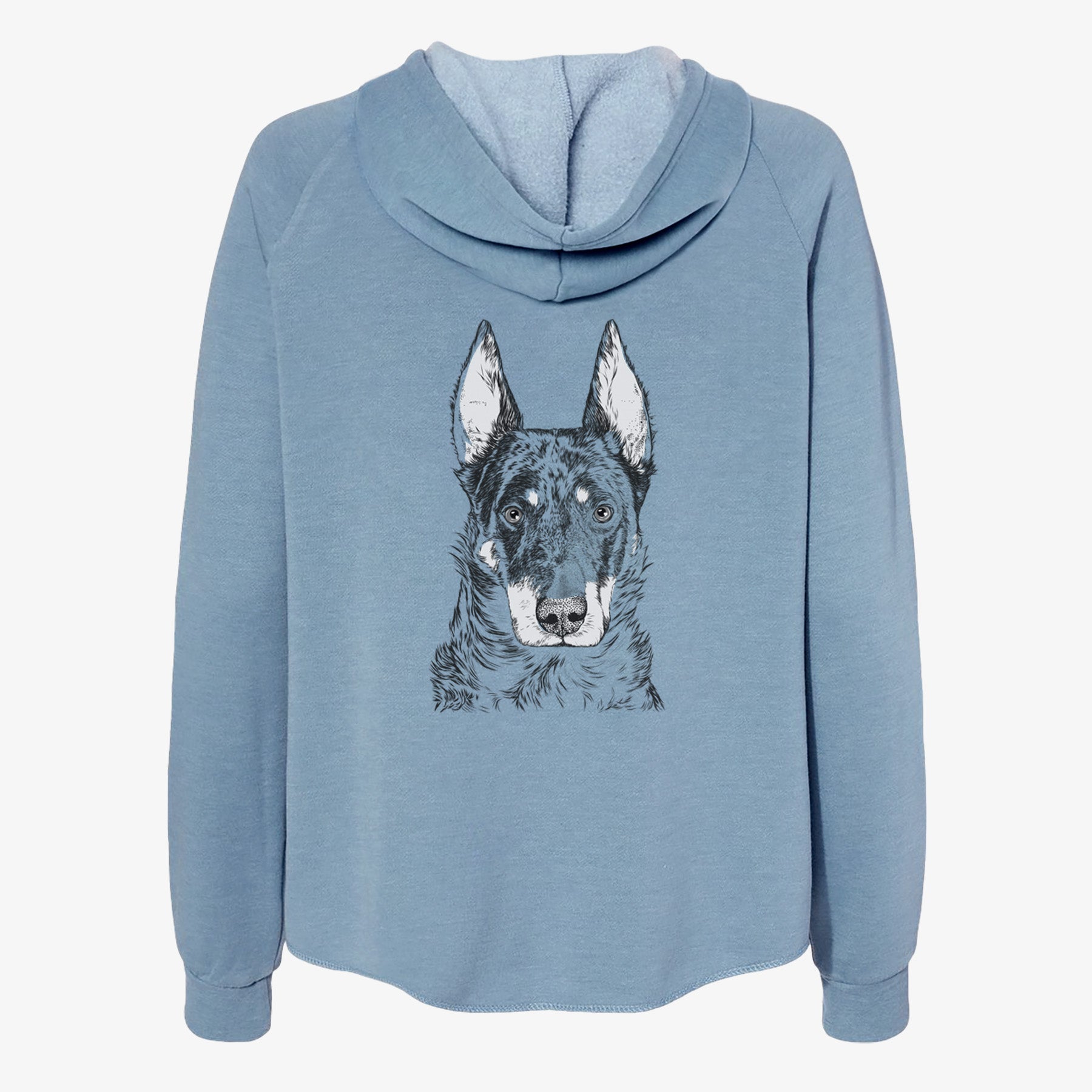 Nori the Beauceron - Women's Cali Wave Zip-Up Sweatshirt