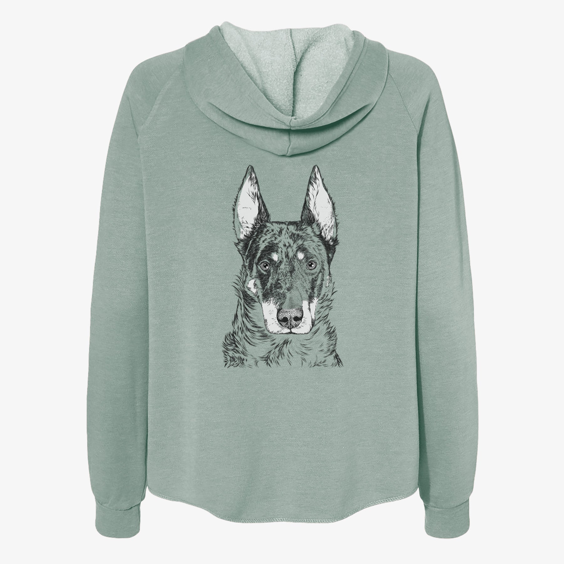 Nori the Beauceron - Women's Cali Wave Zip-Up Sweatshirt