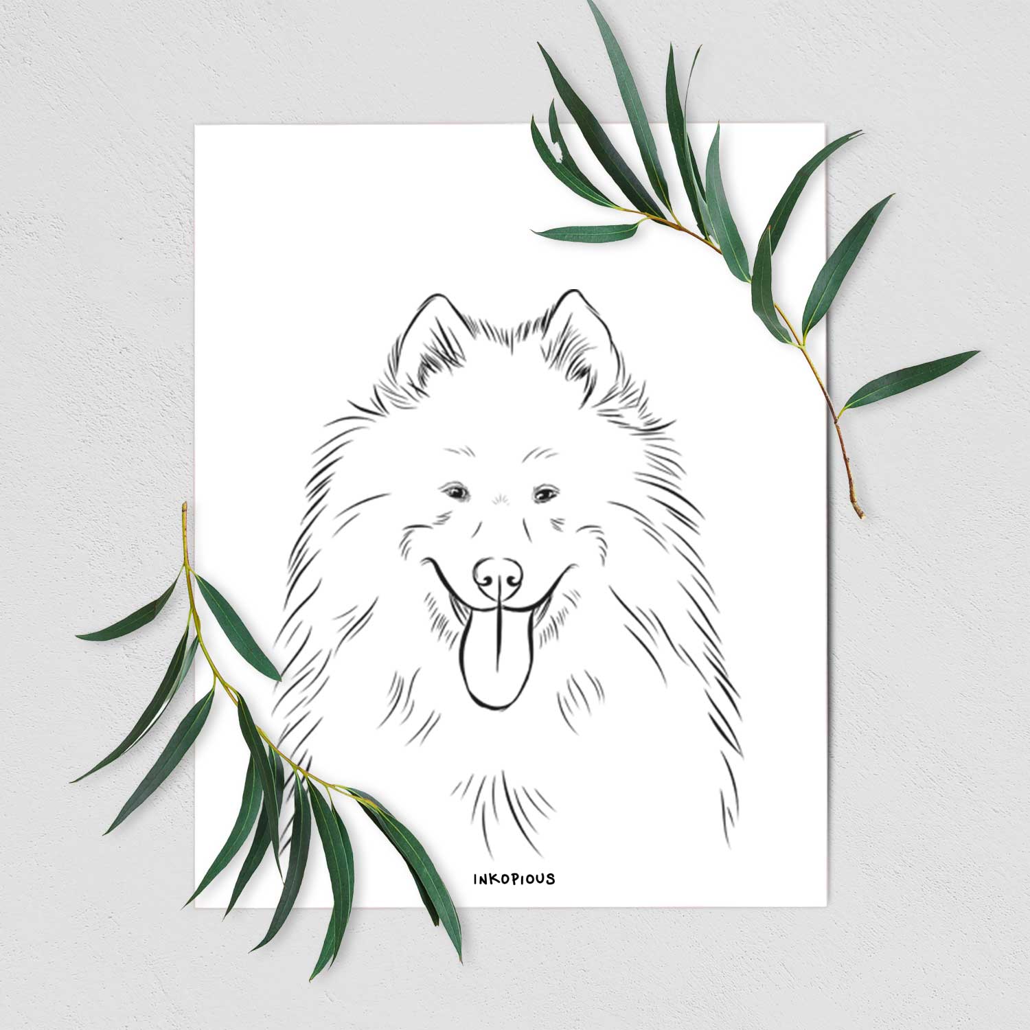 Nova the Samoyed Art Print