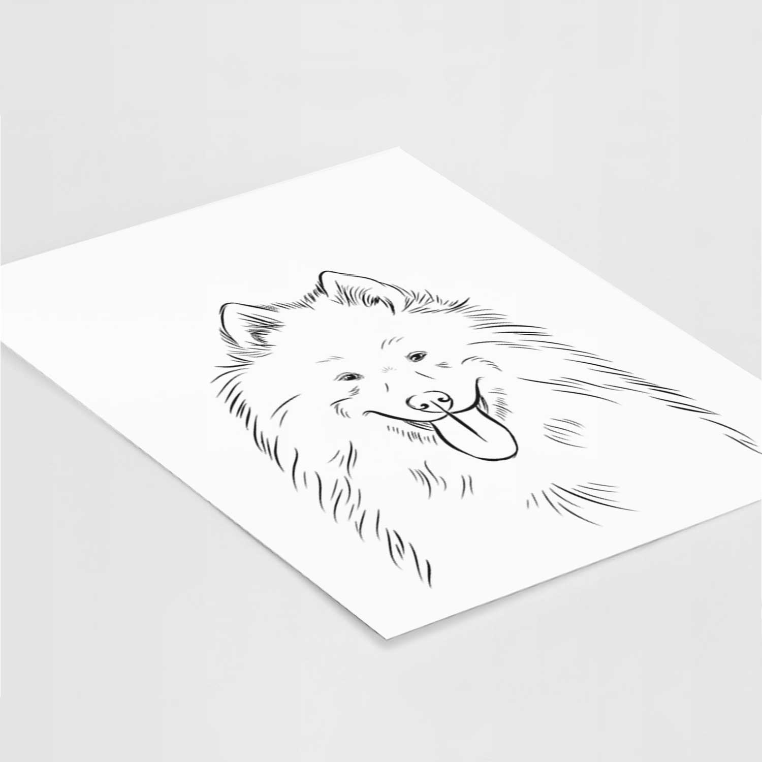 Nova the Samoyed Art Print