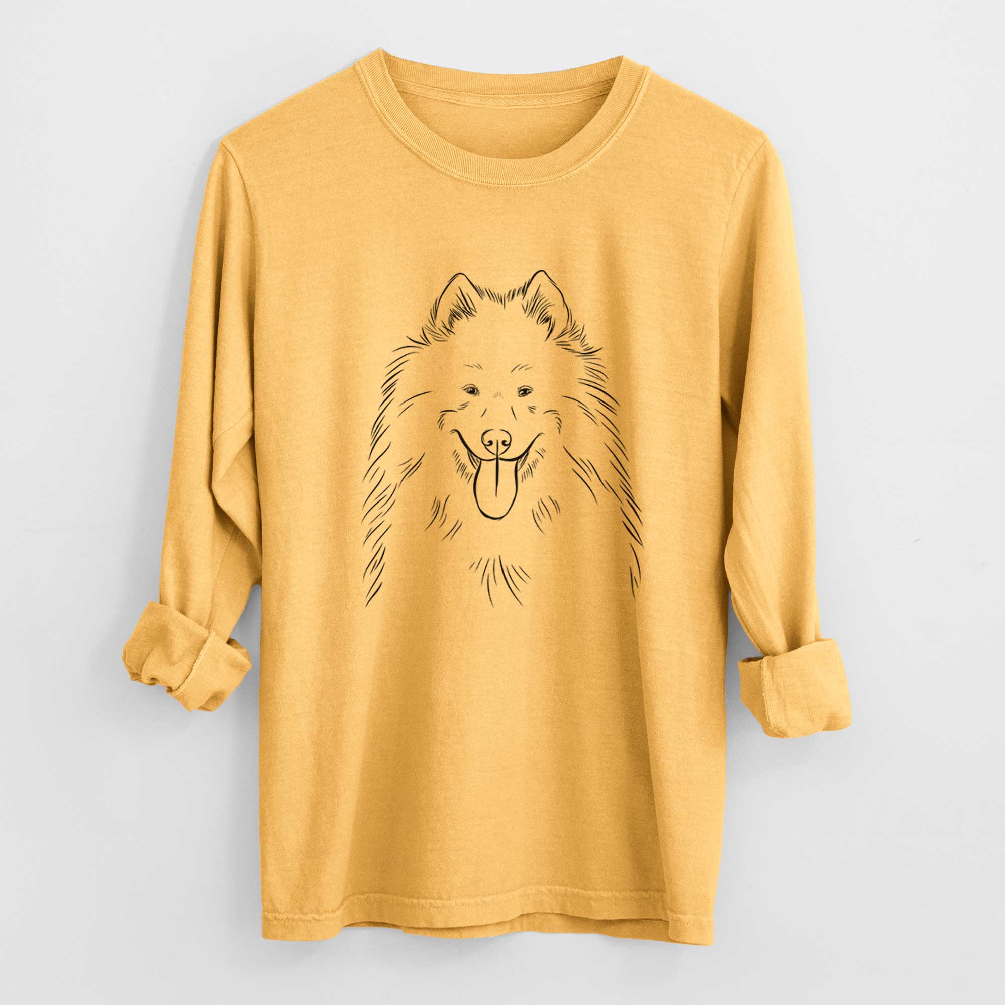 Bare Nova the Samoyed - Heavyweight 100% Cotton Long Sleeve