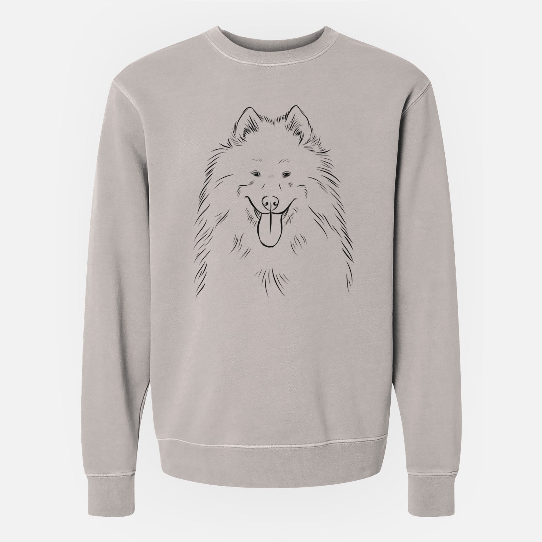 Bare Nova the Samoyed - Unisex Pigment Dyed Crew Sweatshirt