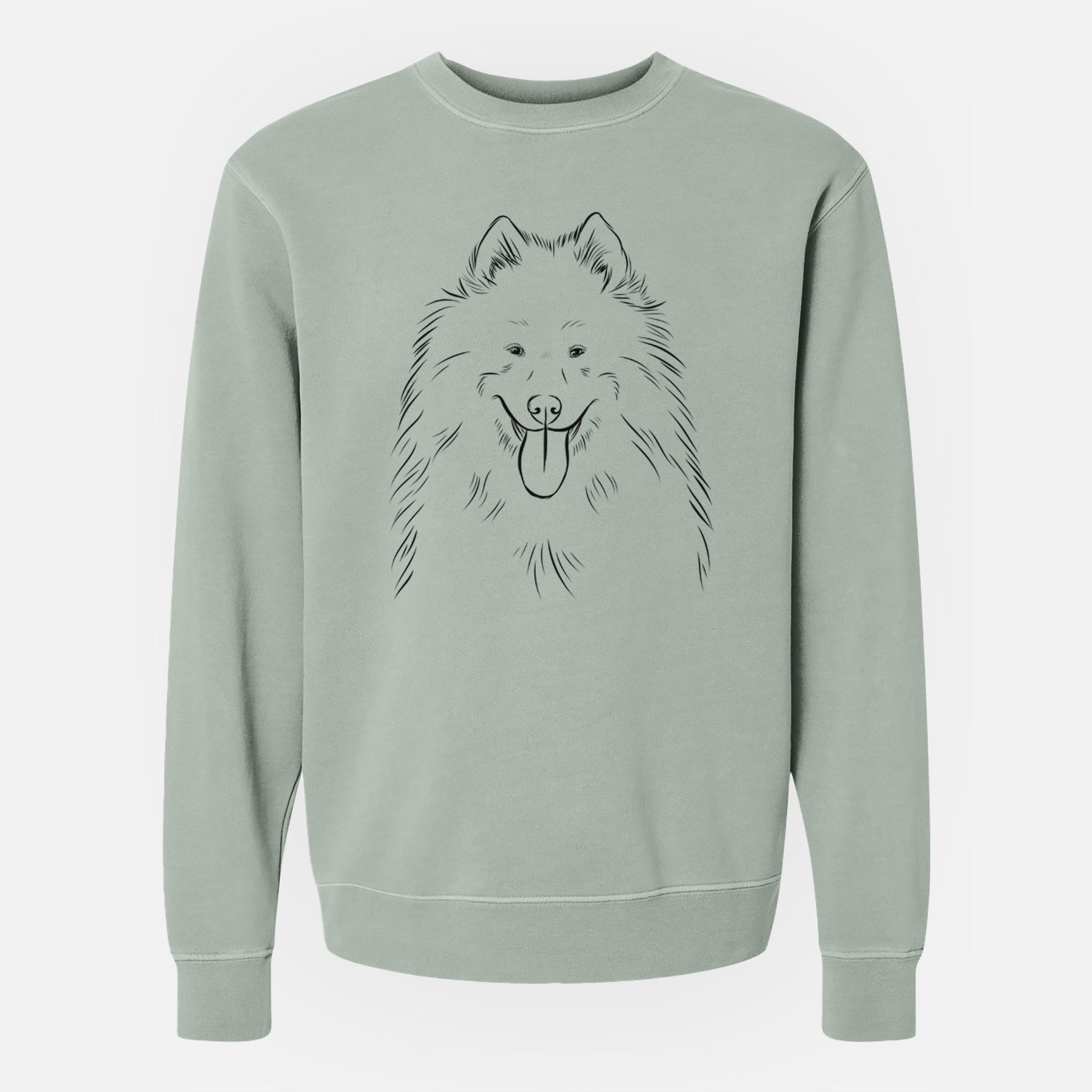 Bare Nova the Samoyed - Unisex Pigment Dyed Crew Sweatshirt