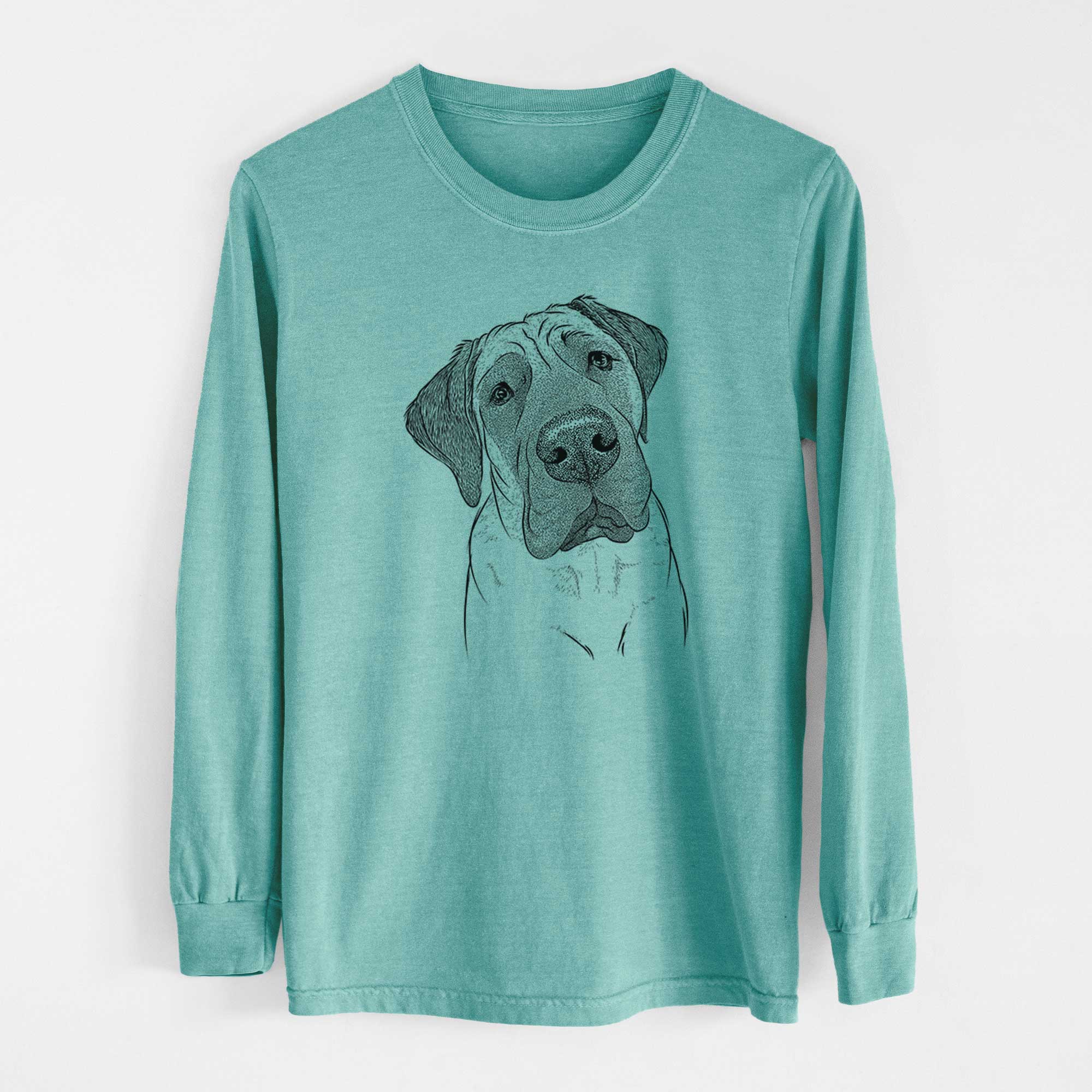 Bare Nutterbutter the English Mastiff - Heavyweight 100% Cotton Long Sleeve