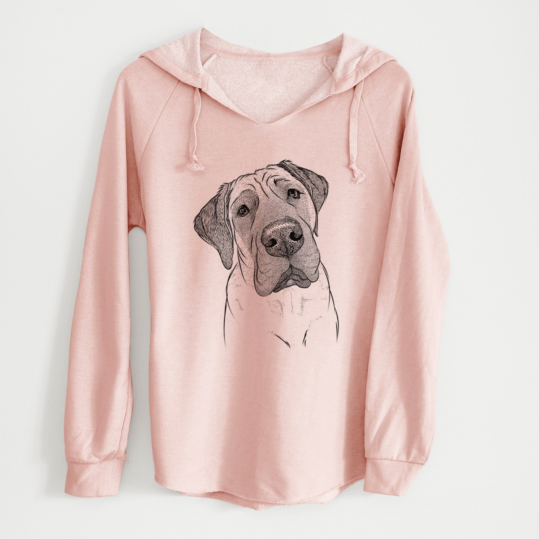 Bare Nutterbutter the English Mastiff - Cali Wave Hooded Sweatshirt