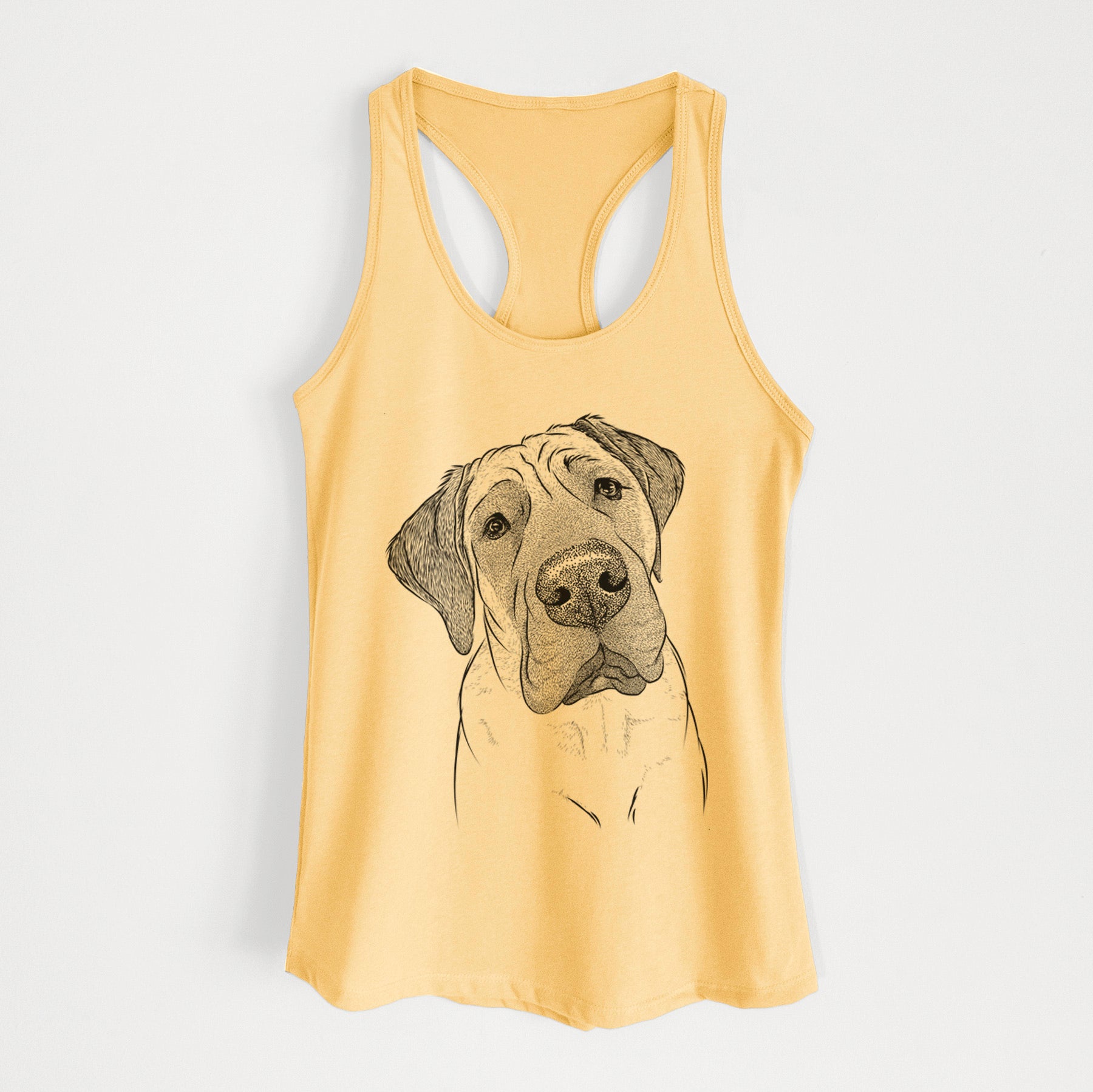 Nutterbutter the English Mastiff - Women's Racerback Tanktop