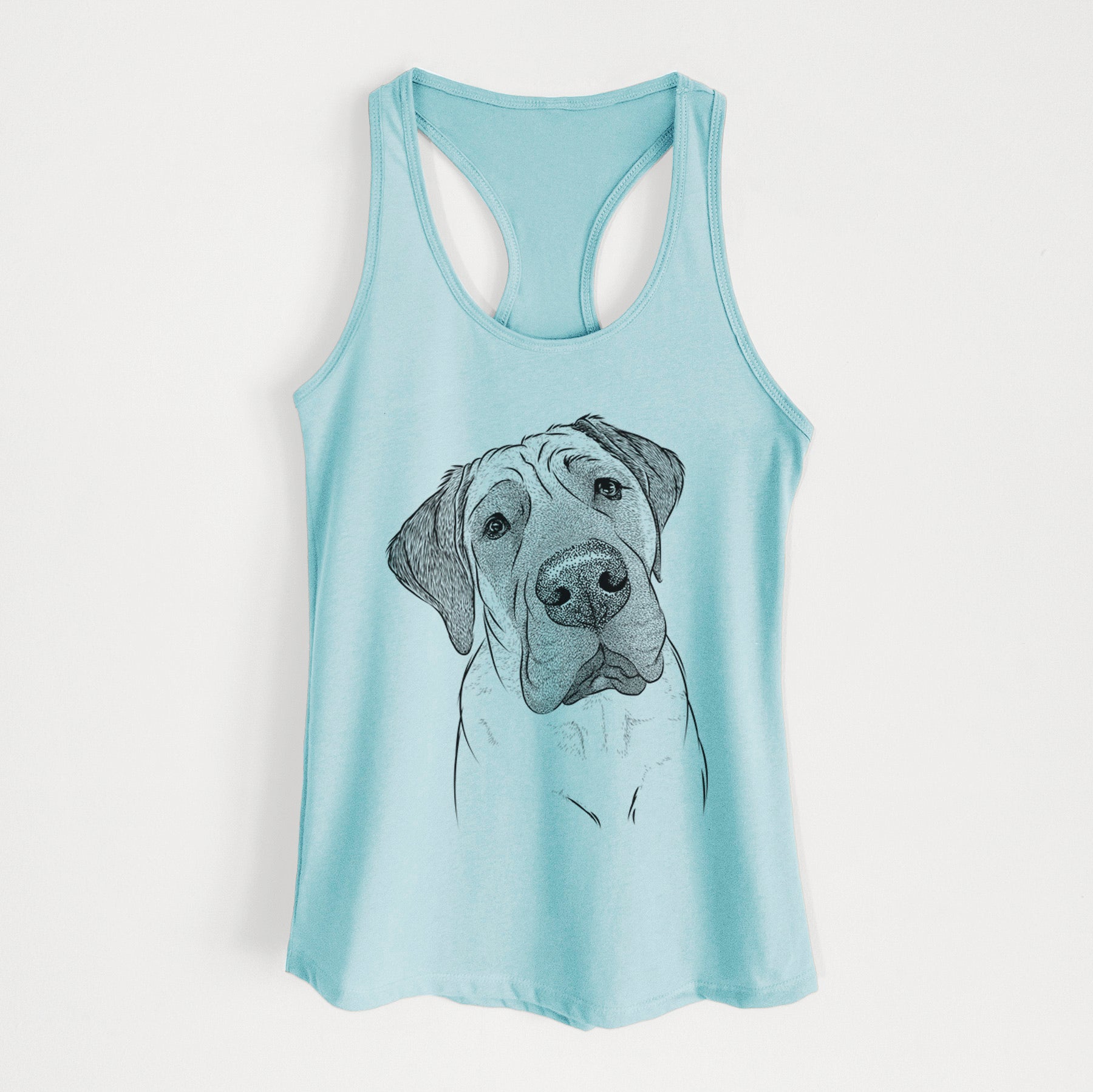 Nutterbutter the English Mastiff - Women's Racerback Tanktop