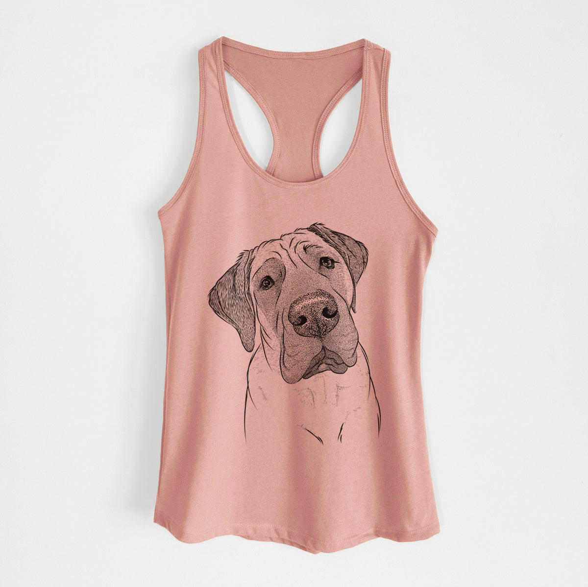 Nutterbutter the English Mastiff - Women's Racerback Tanktop