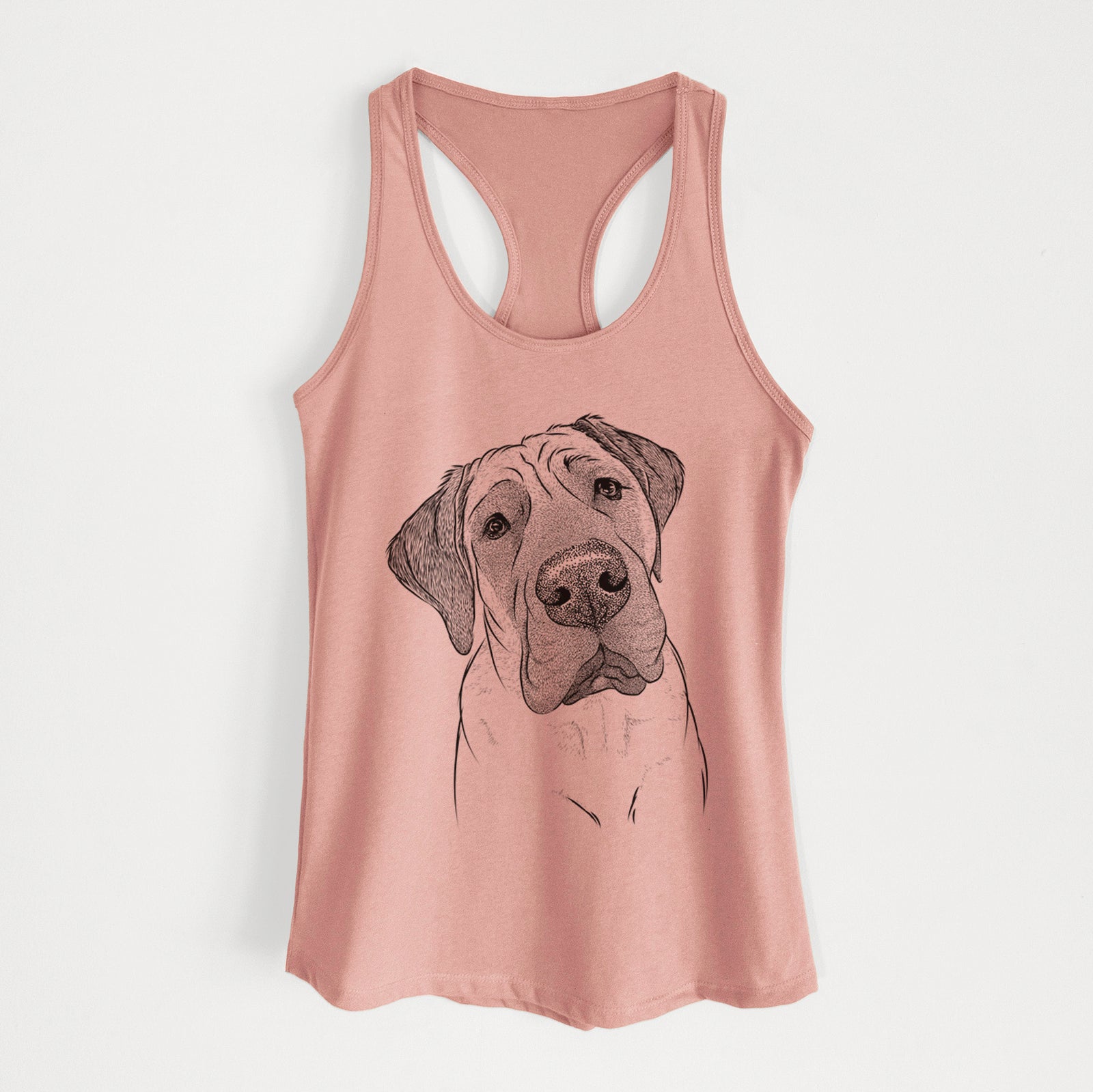 Nutterbutter the English Mastiff - Women's Racerback Tanktop