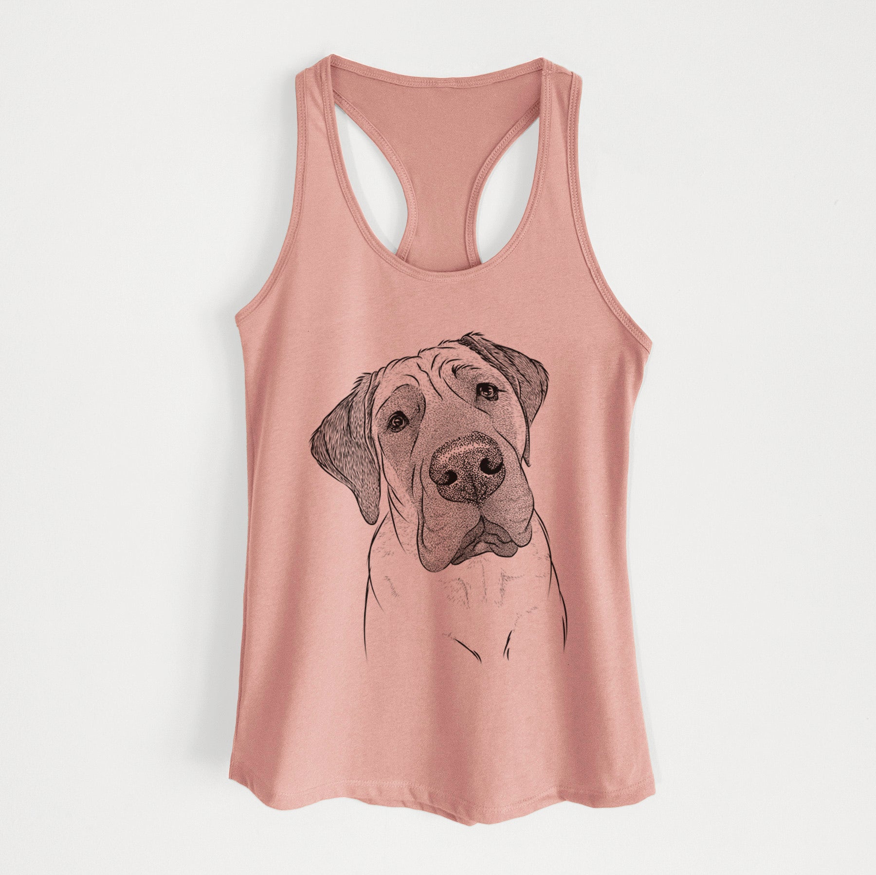 Nutterbutter the English Mastiff - Women's Racerback Tanktop