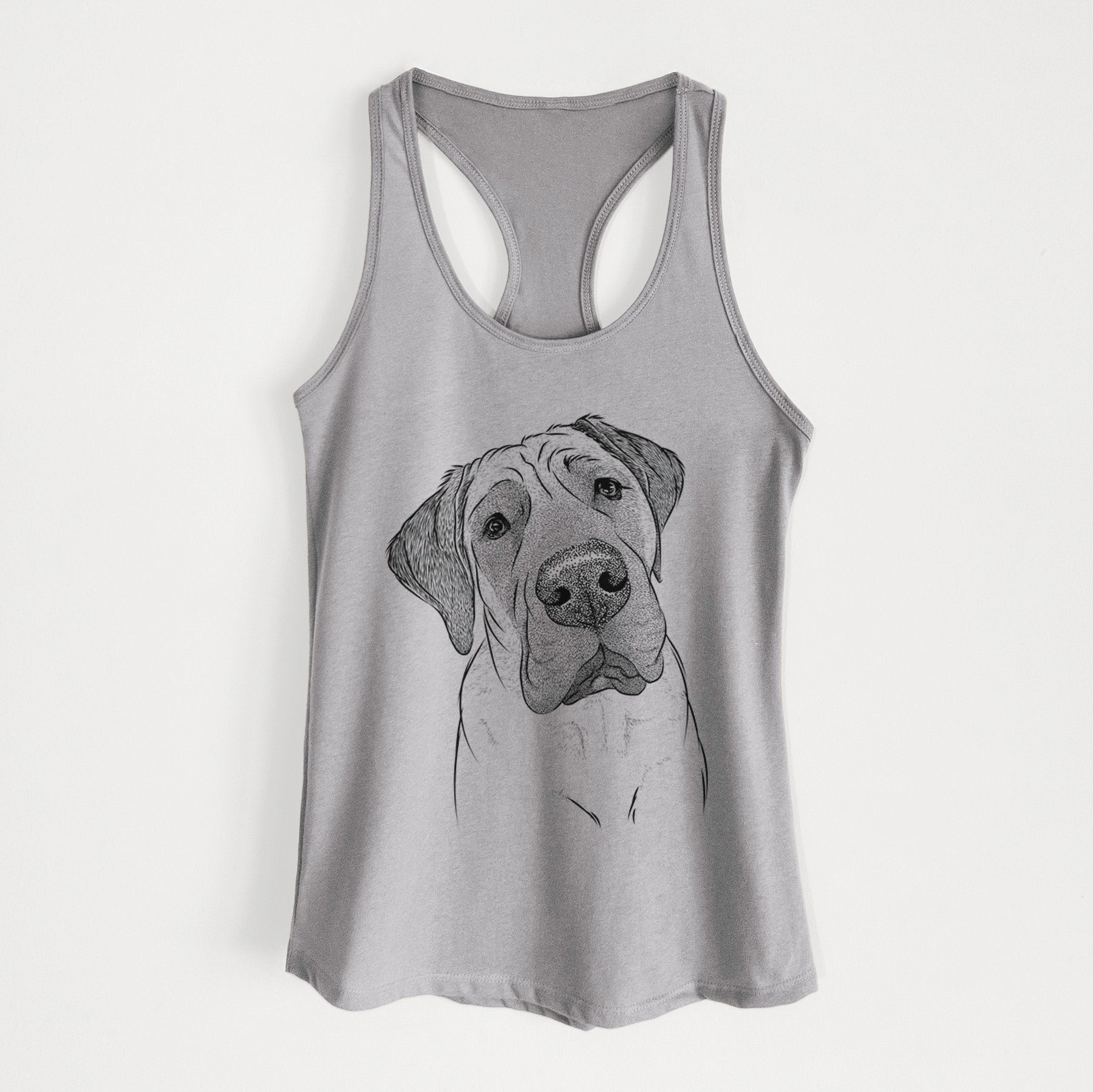 Nutterbutter the English Mastiff - Women's Racerback Tanktop