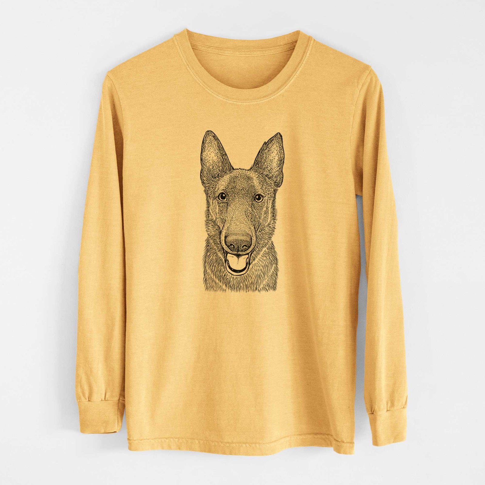Bare Nyx the German Shepherd - Heavyweight 100% Cotton Long Sleeve