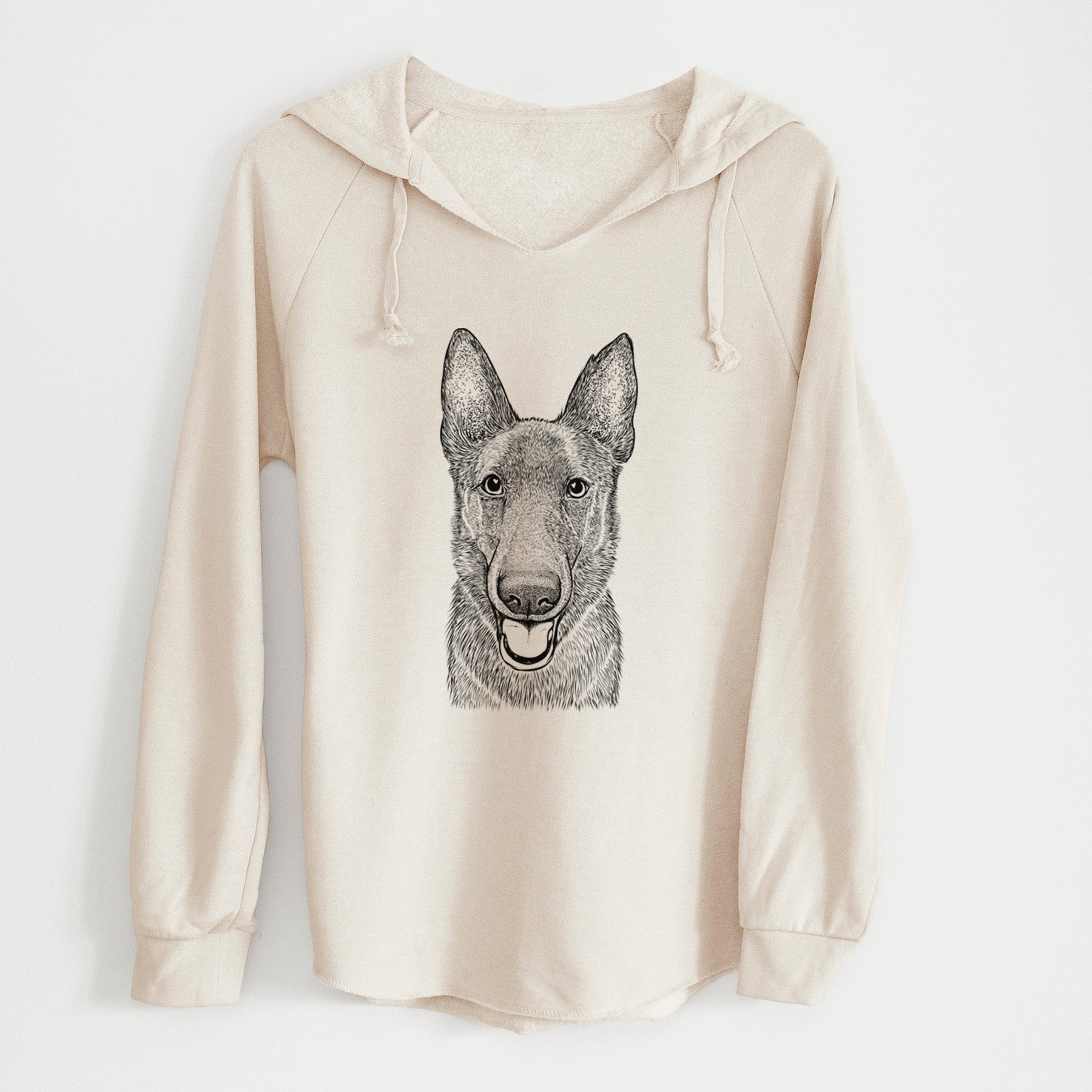 Bare Nyx the German Shepherd - Cali Wave Hooded Sweatshirt