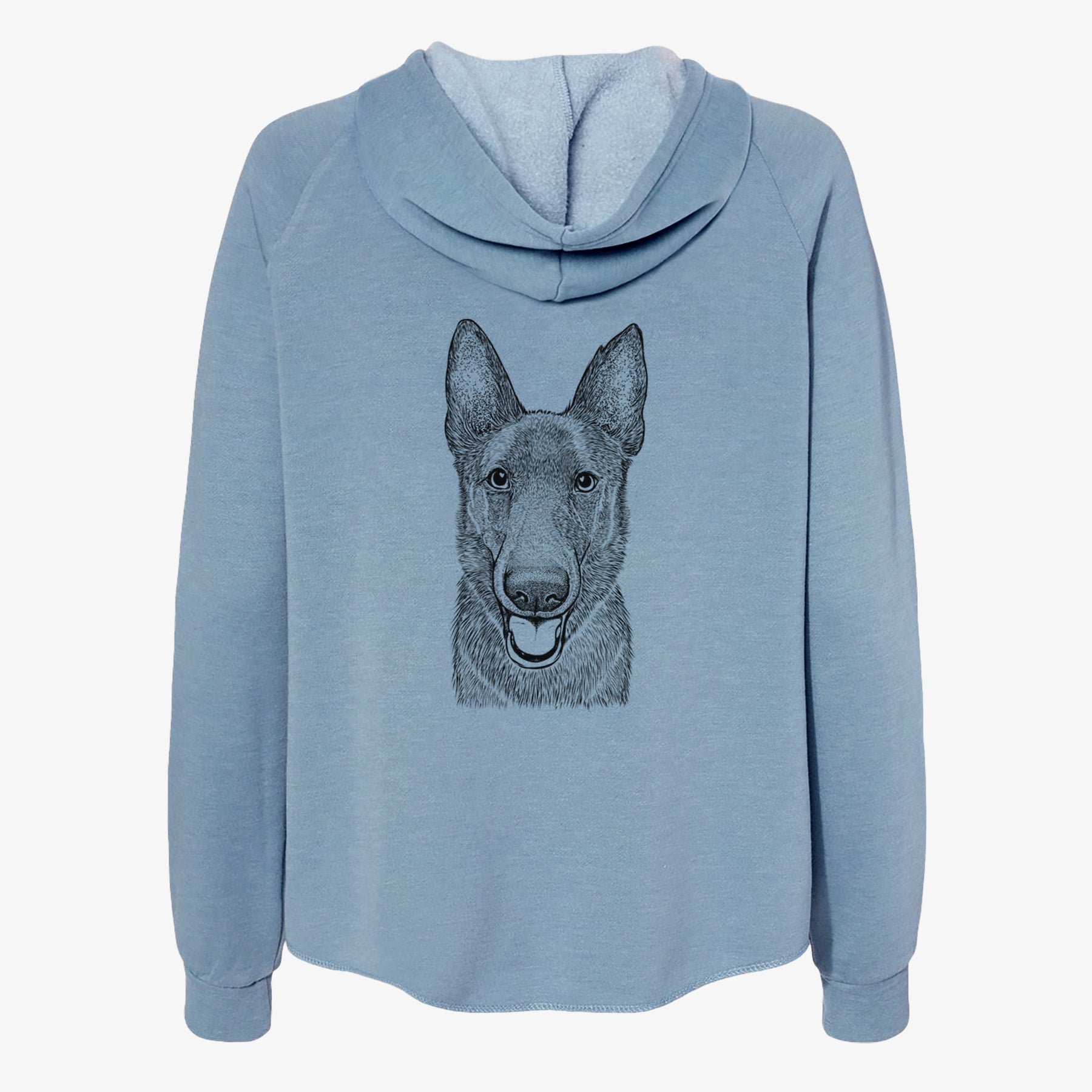 Nyx the German Shepherd - Women's Cali Wave Zip-Up Sweatshirt