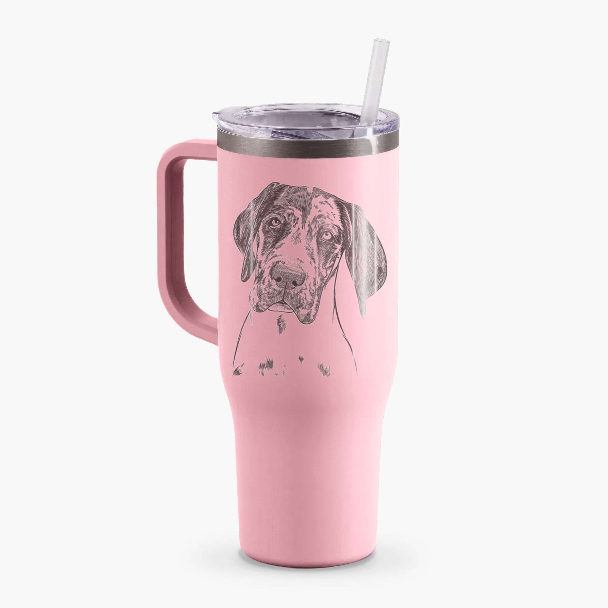 Nyx the Great Dane - 40oz Tumbler with Handle