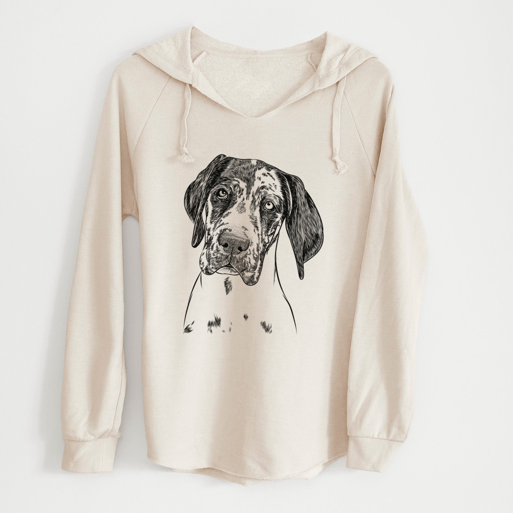 Bare Nyx the Great Dane - Cali Wave Hooded Sweatshirt