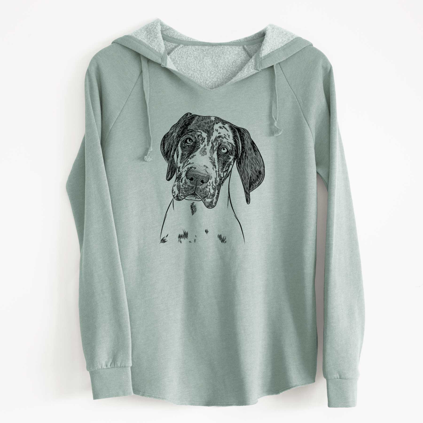 Bare Nyx the Great Dane - Cali Wave Hooded Sweatshirt