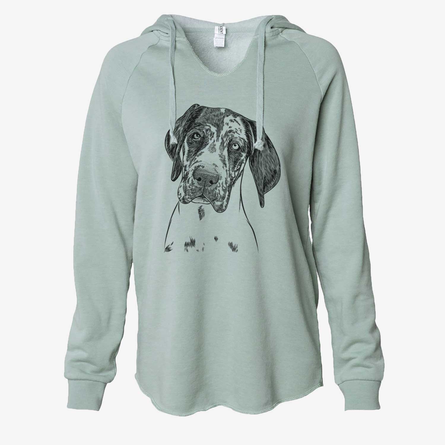 Nyx the Great Dane - Cali Wave Hooded Sweatshirt