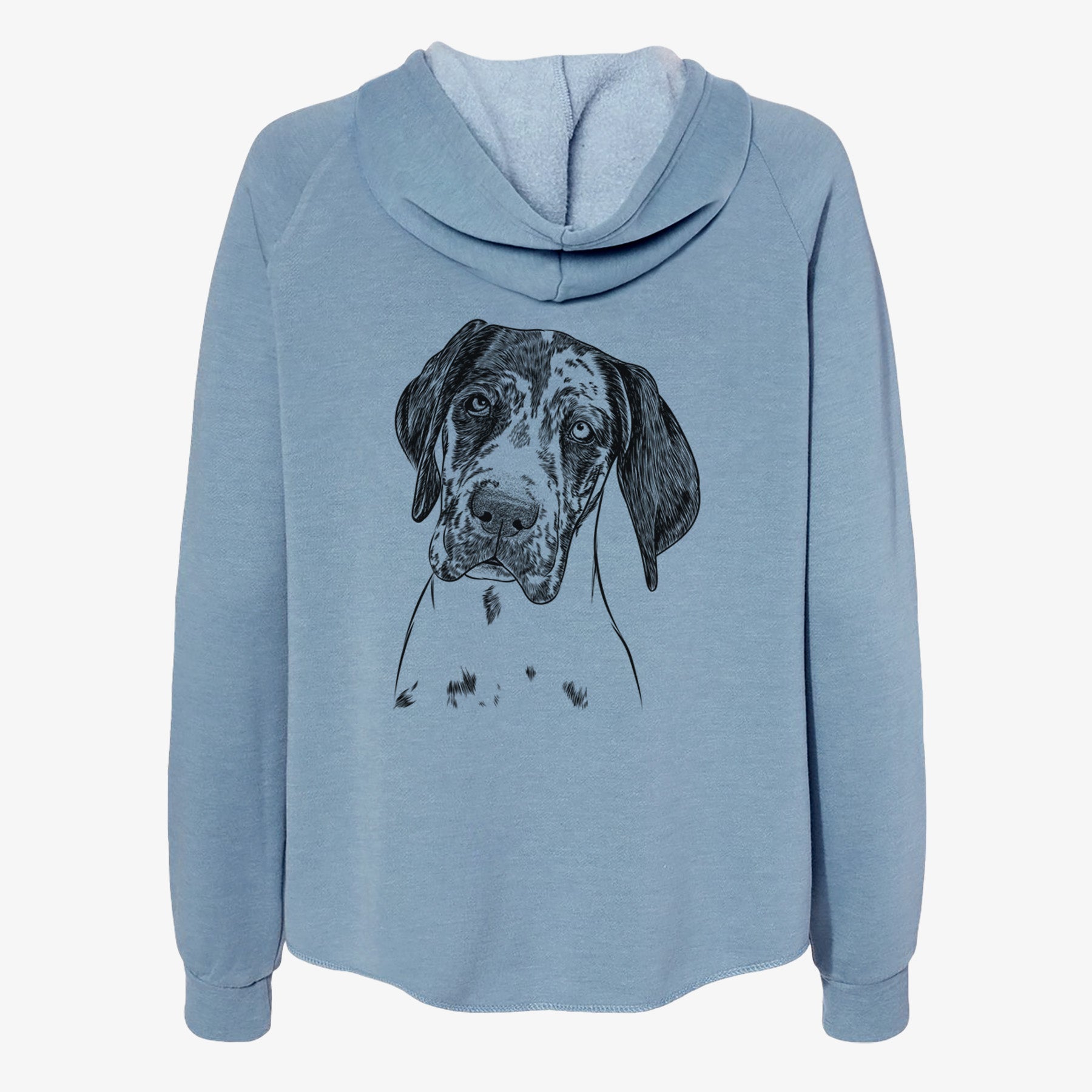 Nyx the Great Dane - Women's Cali Wave Zip-Up Sweatshirt