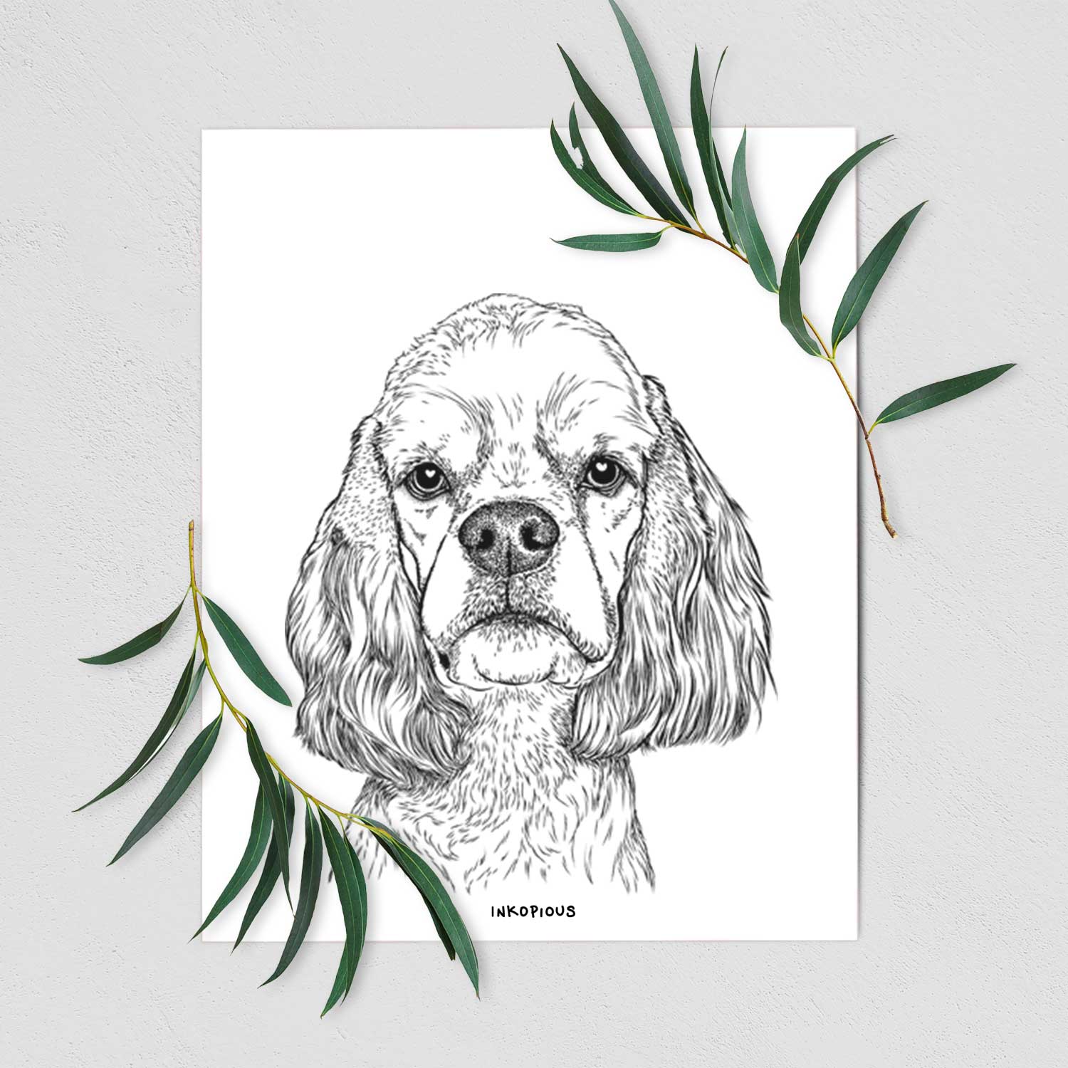 Oakley the American Cocker Spaniel Art Print