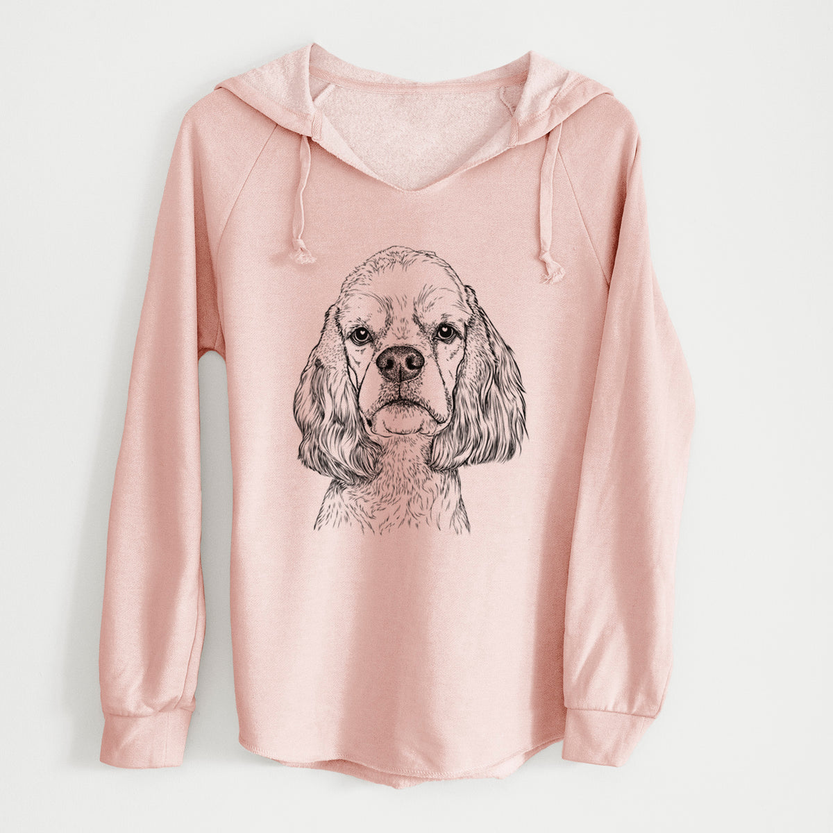 Bare Oakley the American Cocker Spaniel - Cali Wave Hooded Sweatshirt
