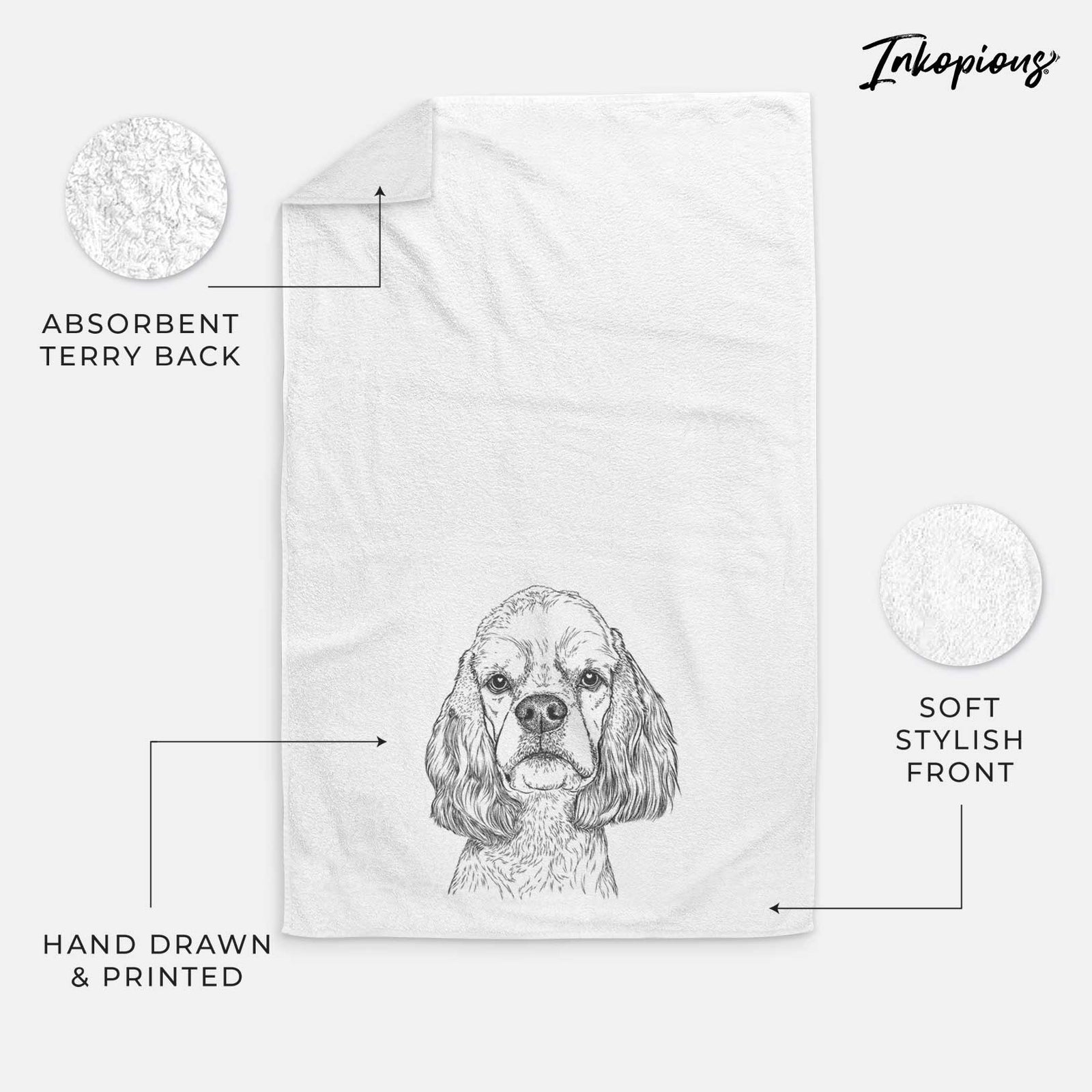 Oakley the American Cocker Spaniel Decorative Hand Towel