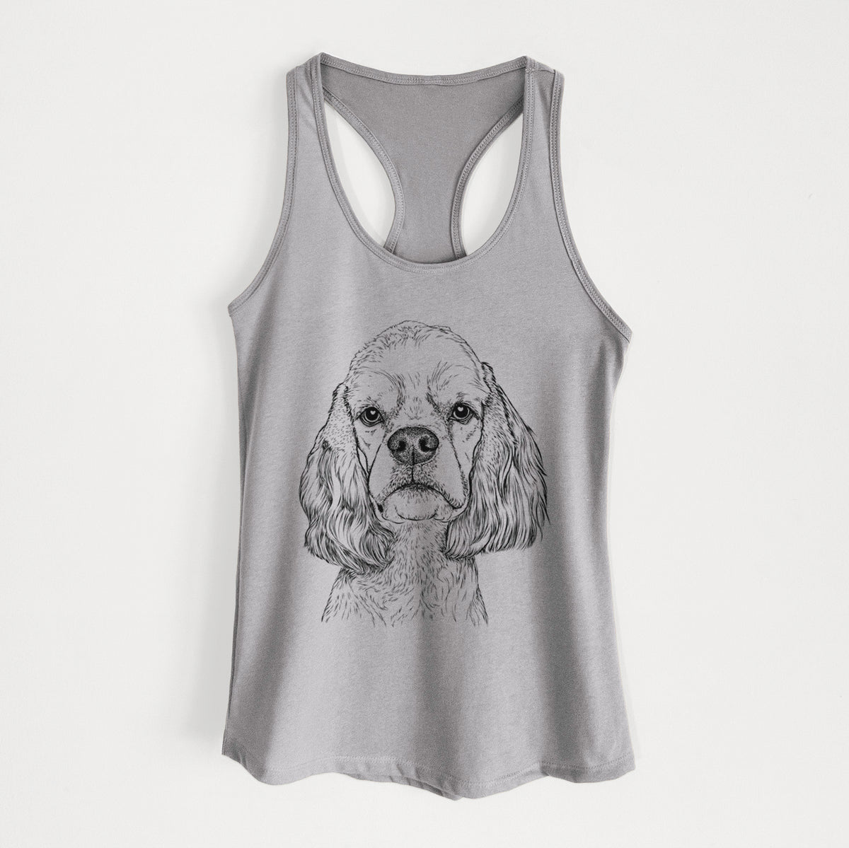 Oakley the American Cocker Spaniel - Women&#39;s Racerback Tanktop