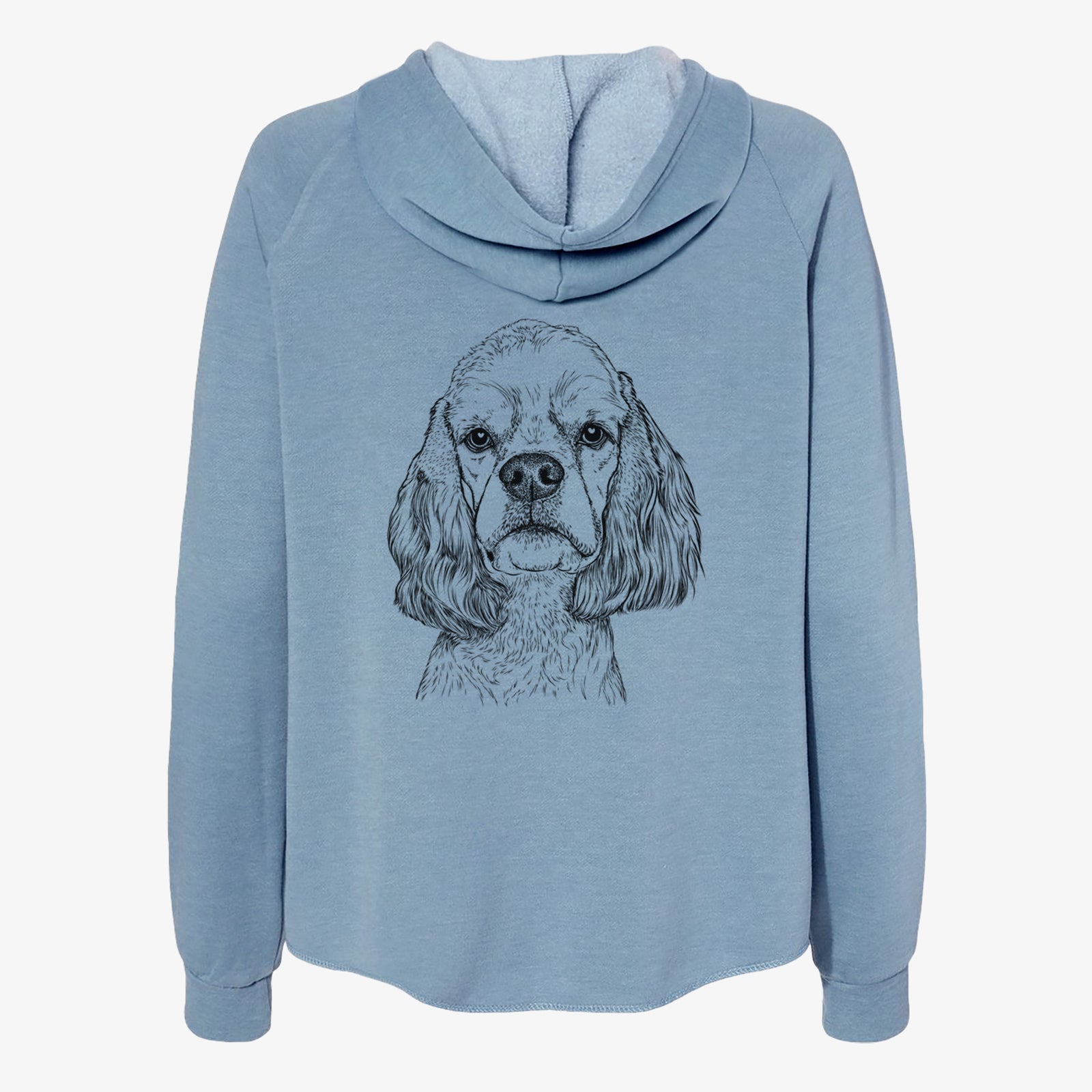 Oakley the American Cocker Spaniel - Women's Cali Wave Zip-Up Sweatshirt