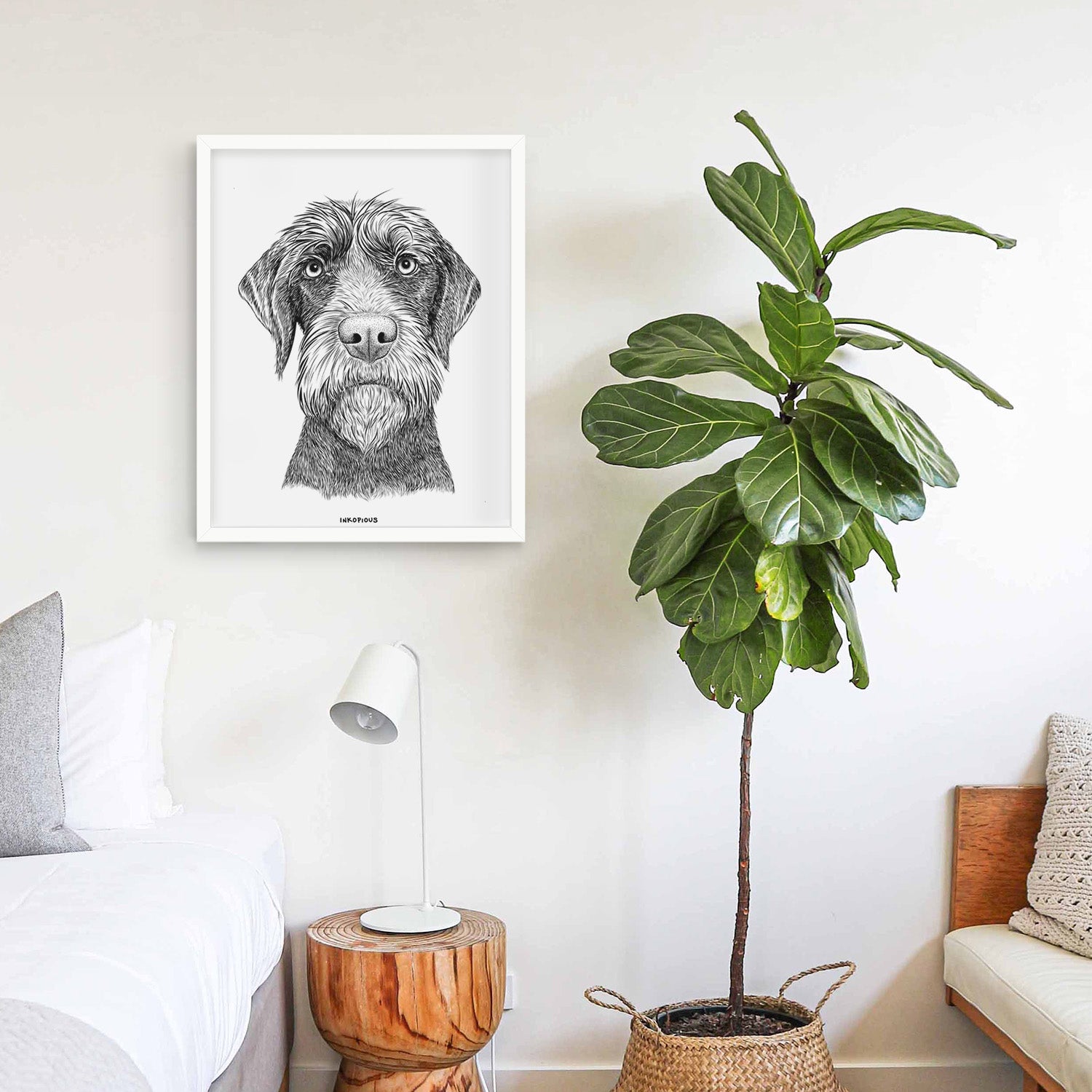 Oakley the Pudelpointer Art Print