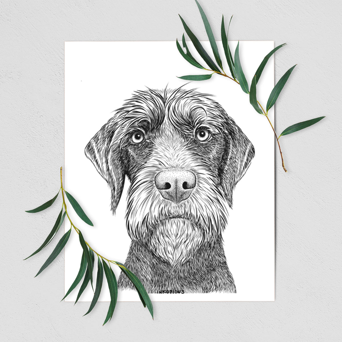 Oakley the Pudelpointer Art Print