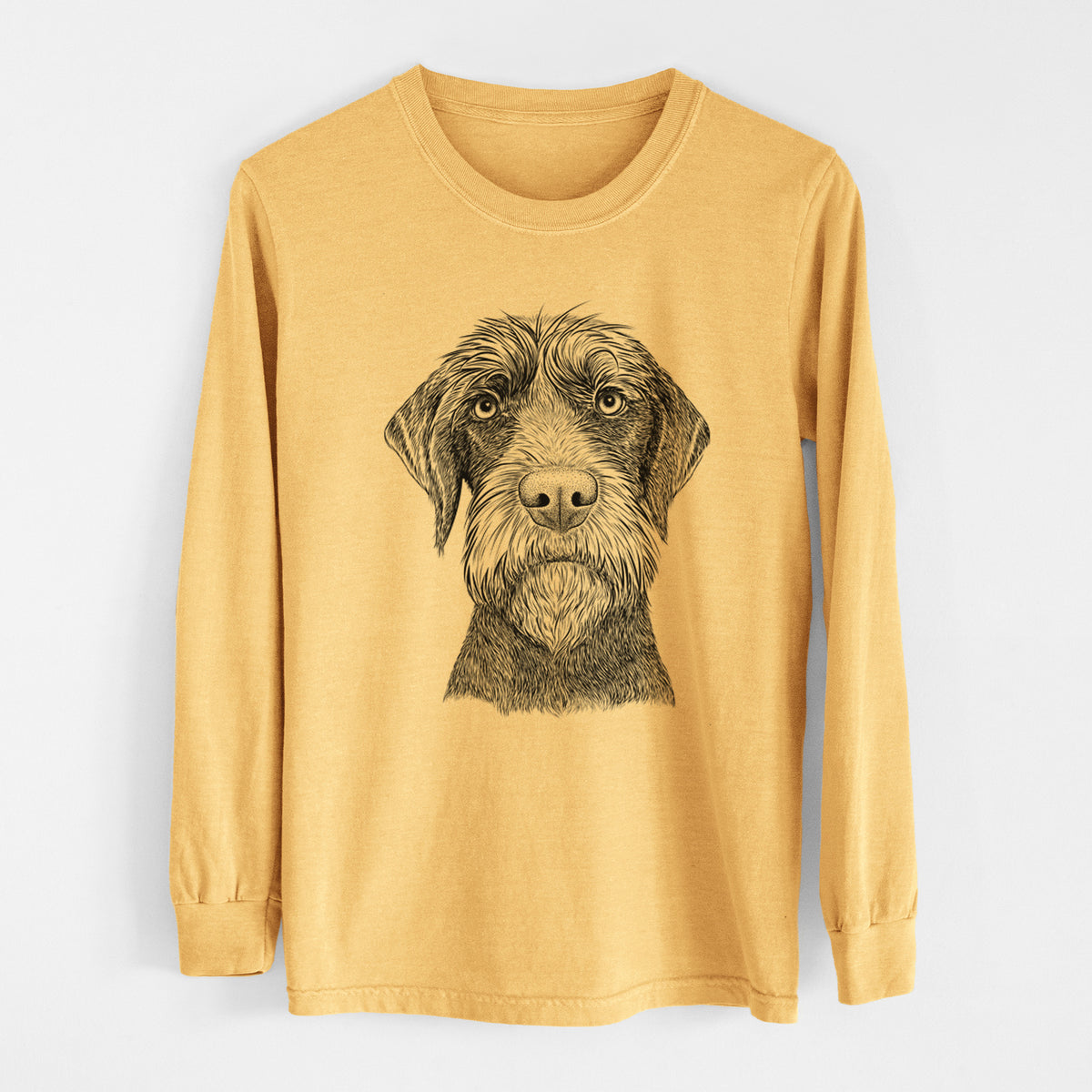 Bare Oakley the Pudelpointer - Heavyweight 100% Cotton Long Sleeve