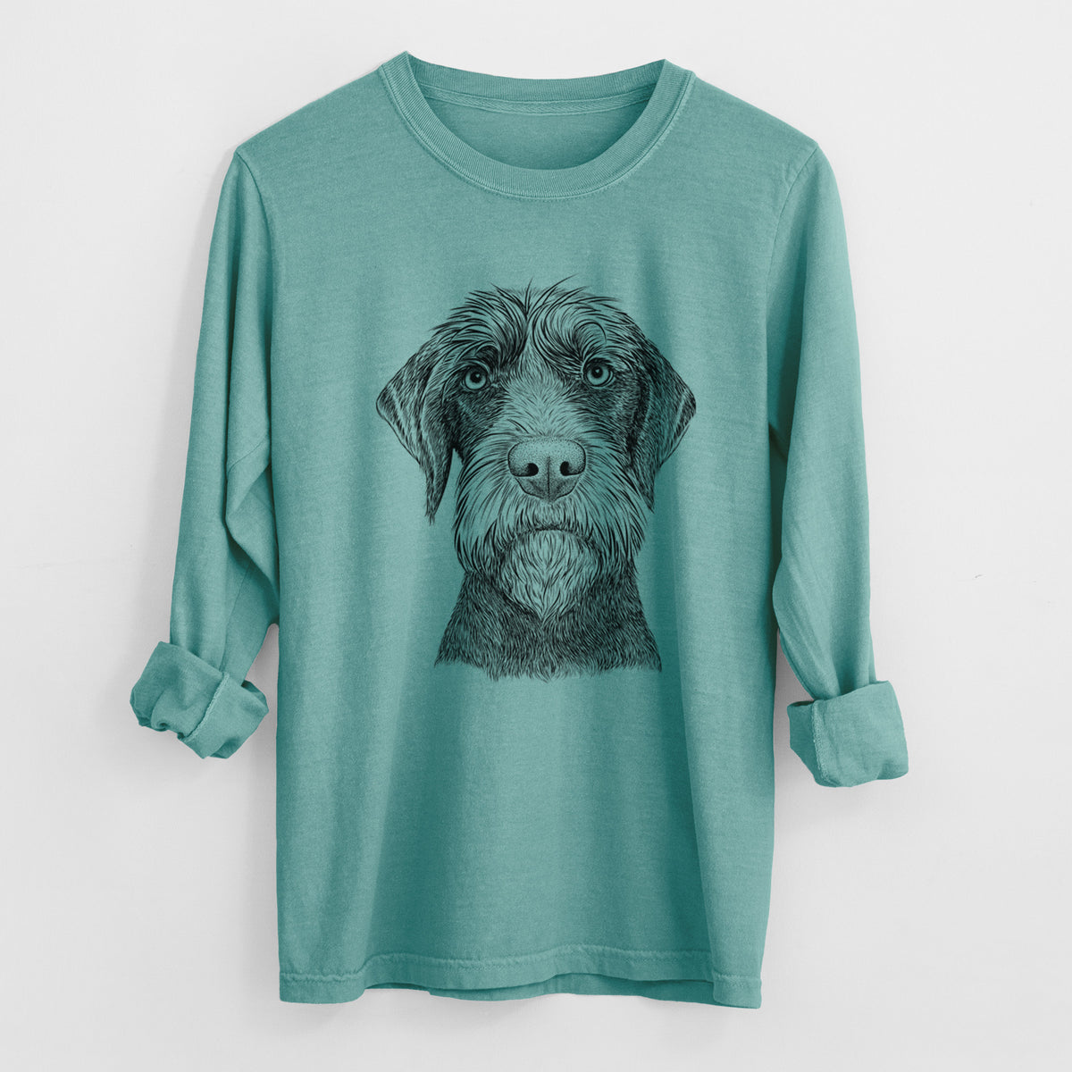 Bare Oakley the Pudelpointer - Heavyweight 100% Cotton Long Sleeve