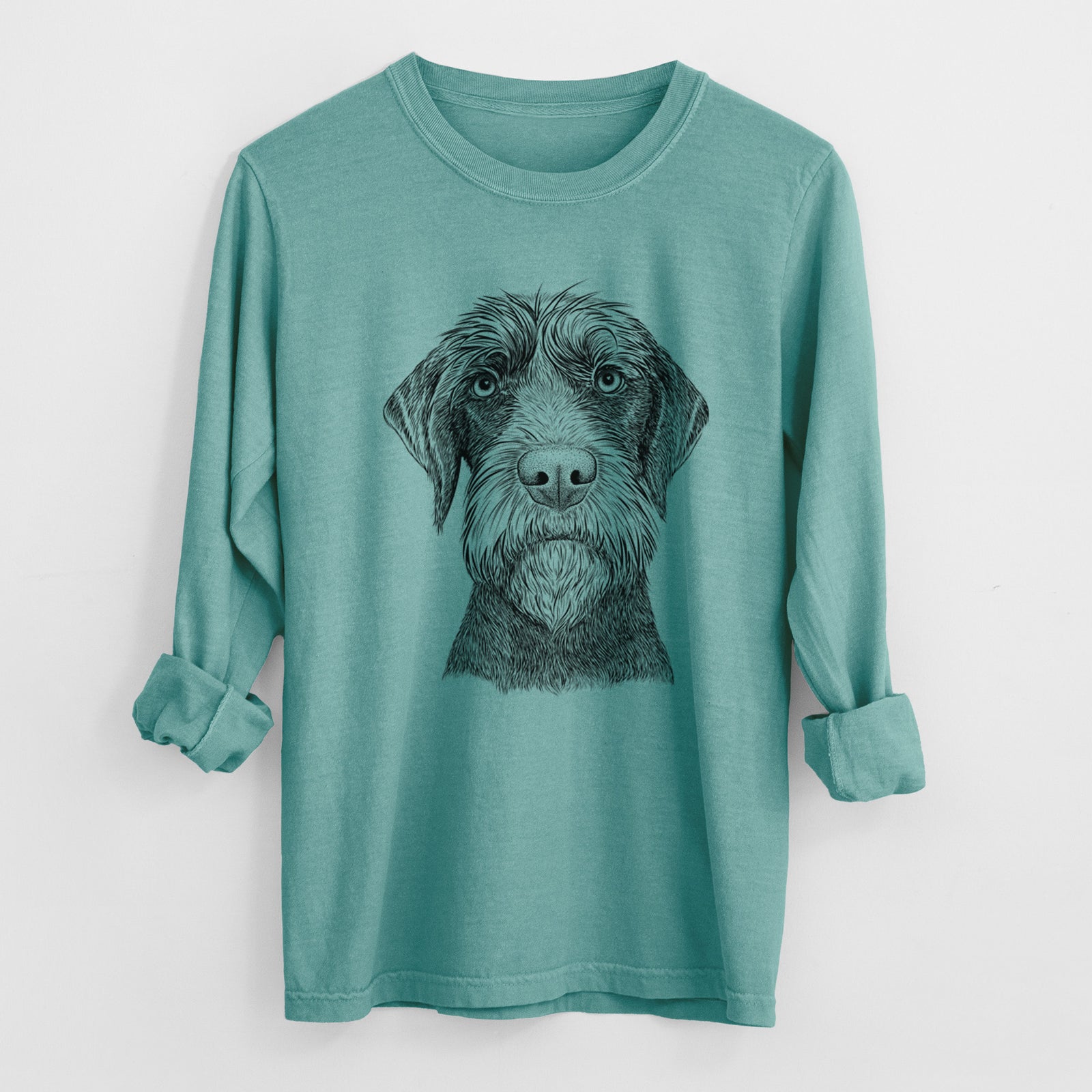 Bare Oakley the Pudelpointer - Heavyweight 100% Cotton Long Sleeve