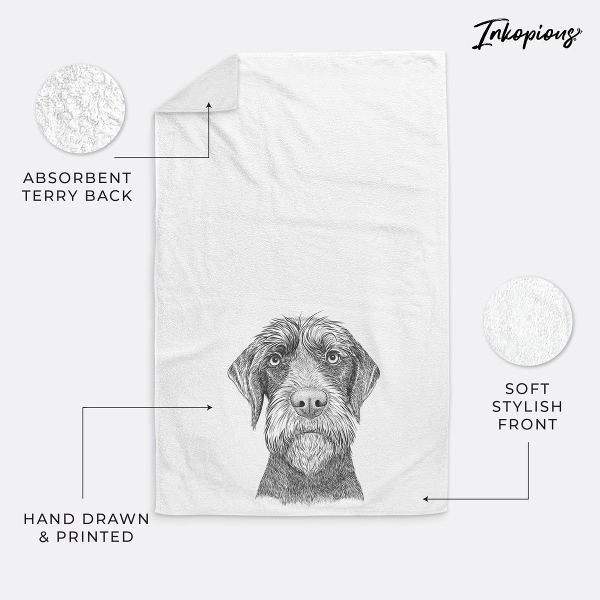 Oakley the Pudelpointer Decorative Hand Towel