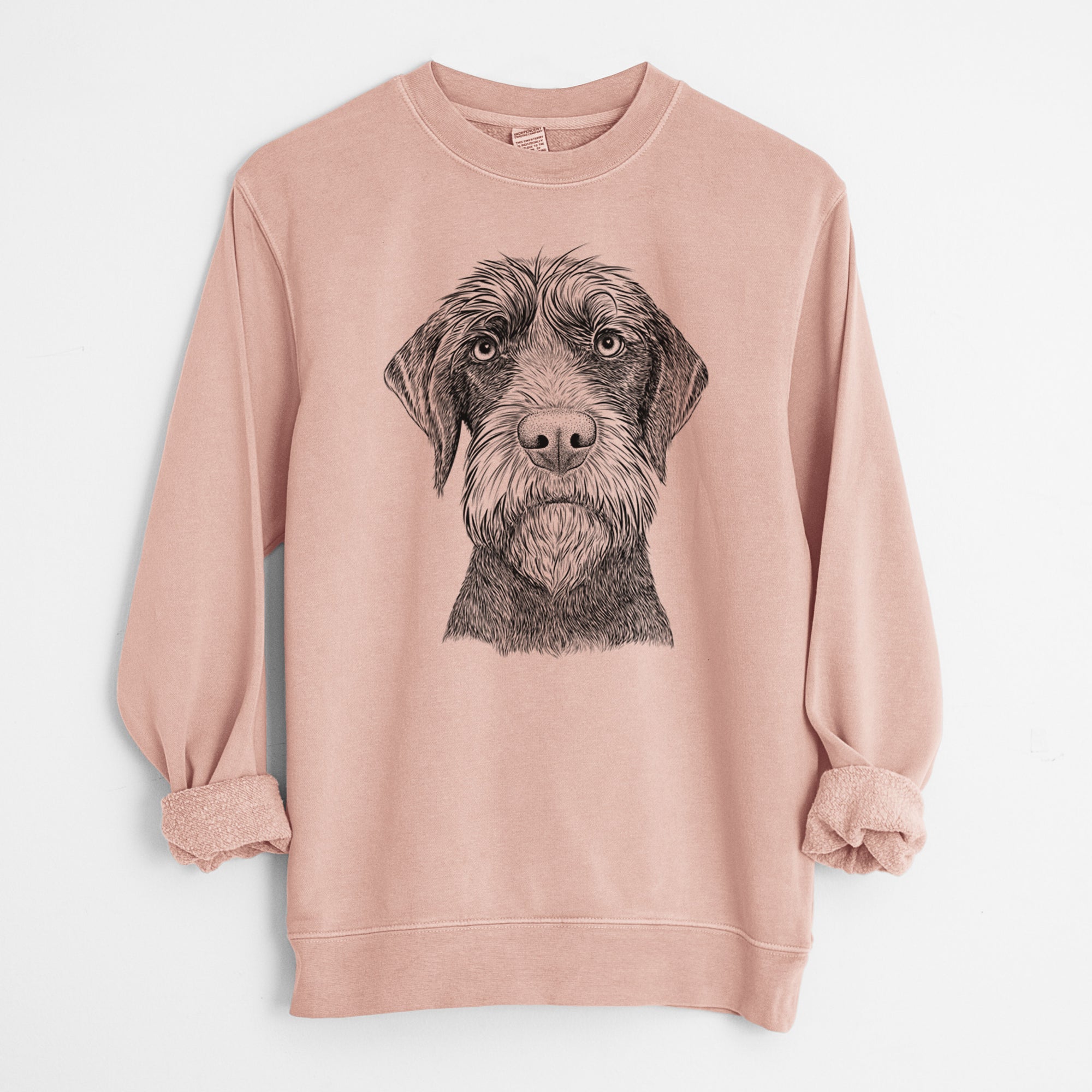 Bare Oakley the Pudelpointer - Unisex Pigment Dyed Crew Sweatshirt