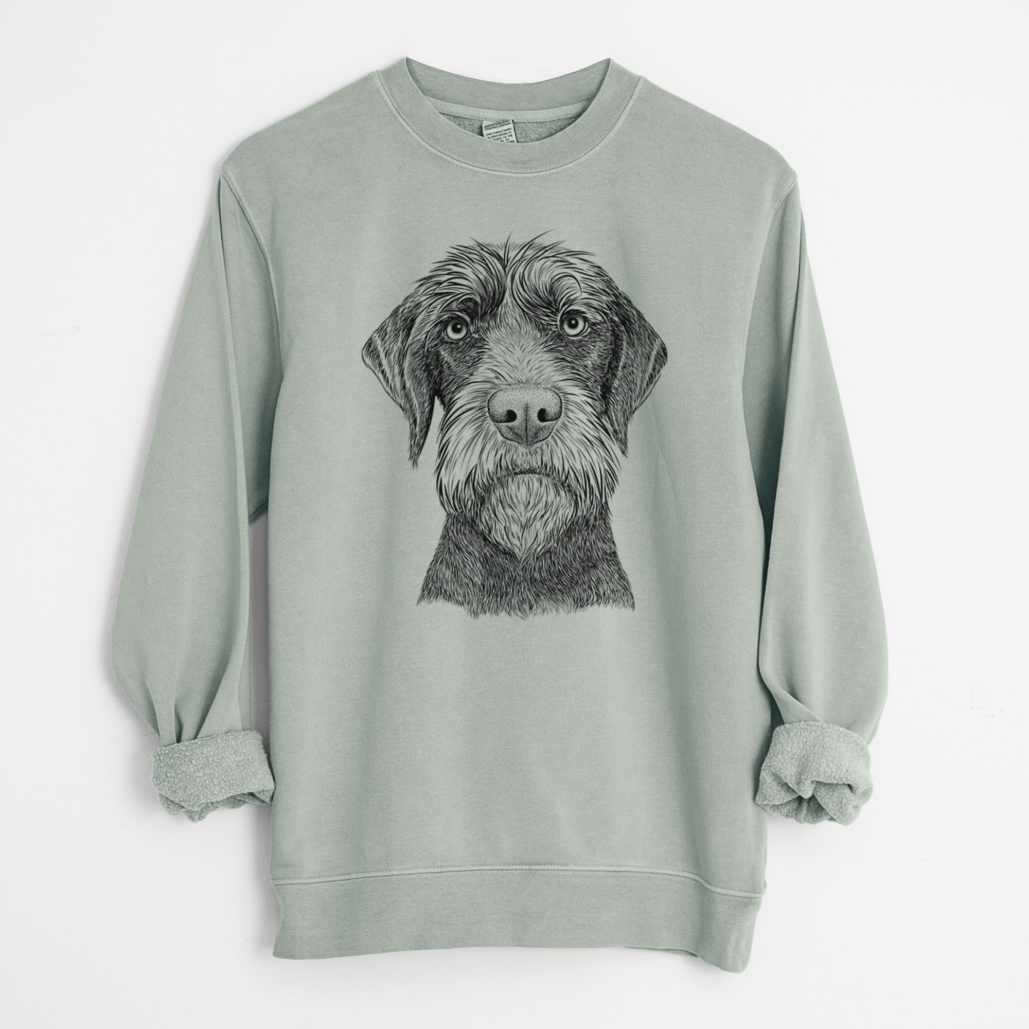 Bare Oakley the Pudelpointer - Unisex Pigment Dyed Crew Sweatshirt